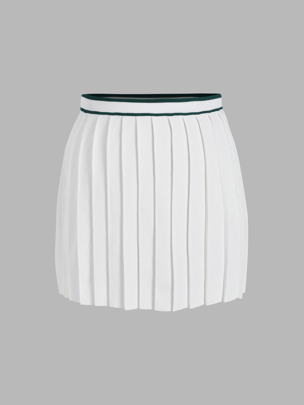 Knit Mini Pleated Skirt Curve & Plus