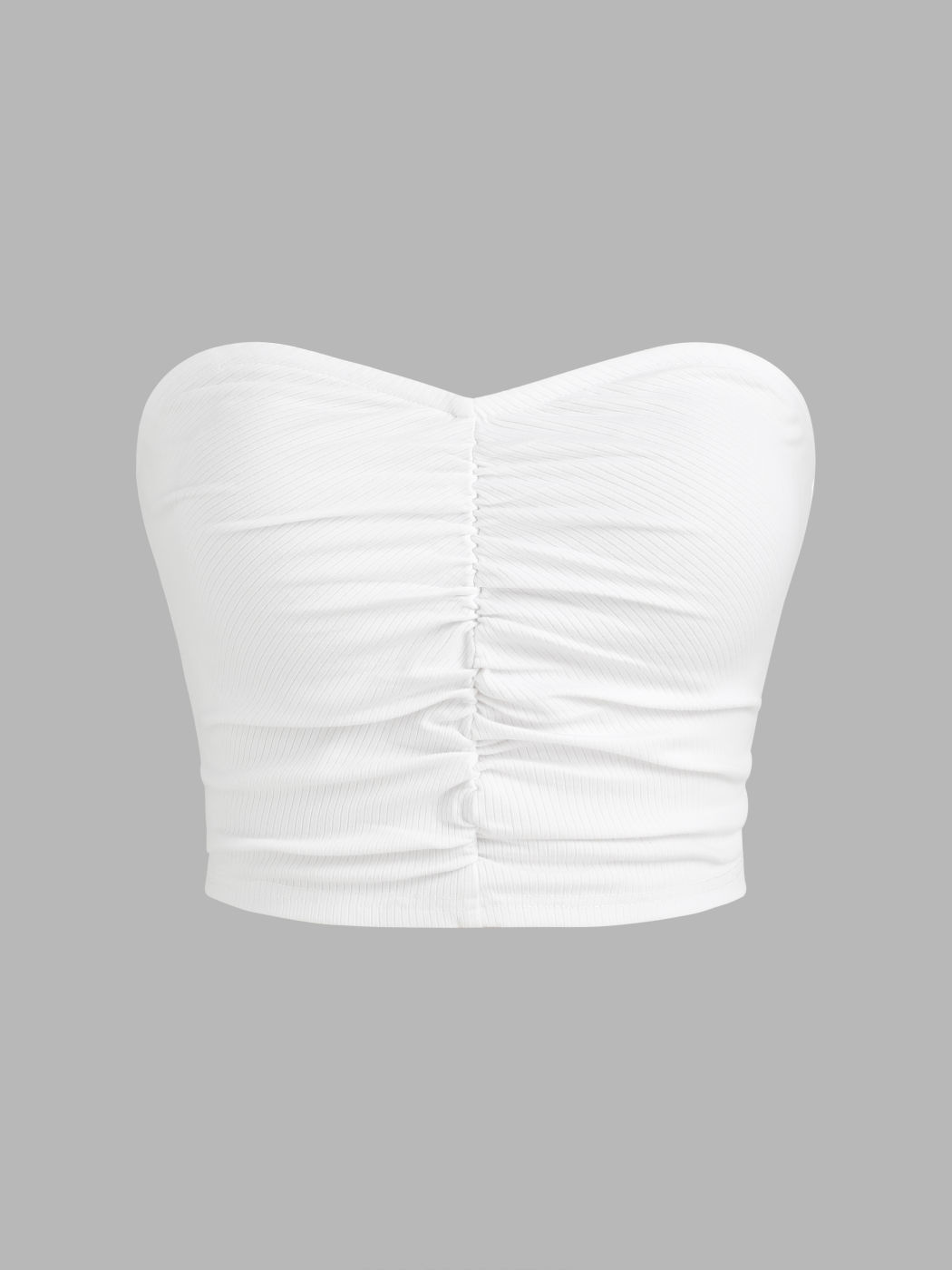  Recyceltes Stoff Solids Gerafftes Tube Top