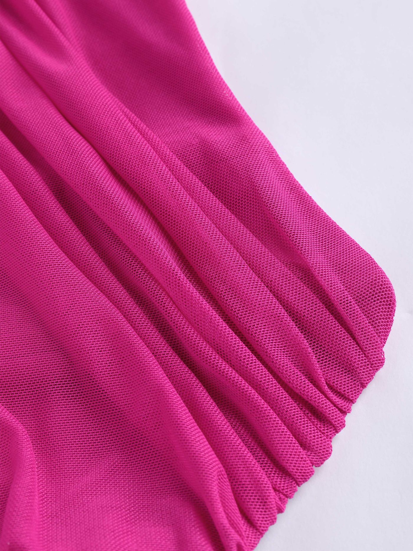 Mesh Ruched Tube Top