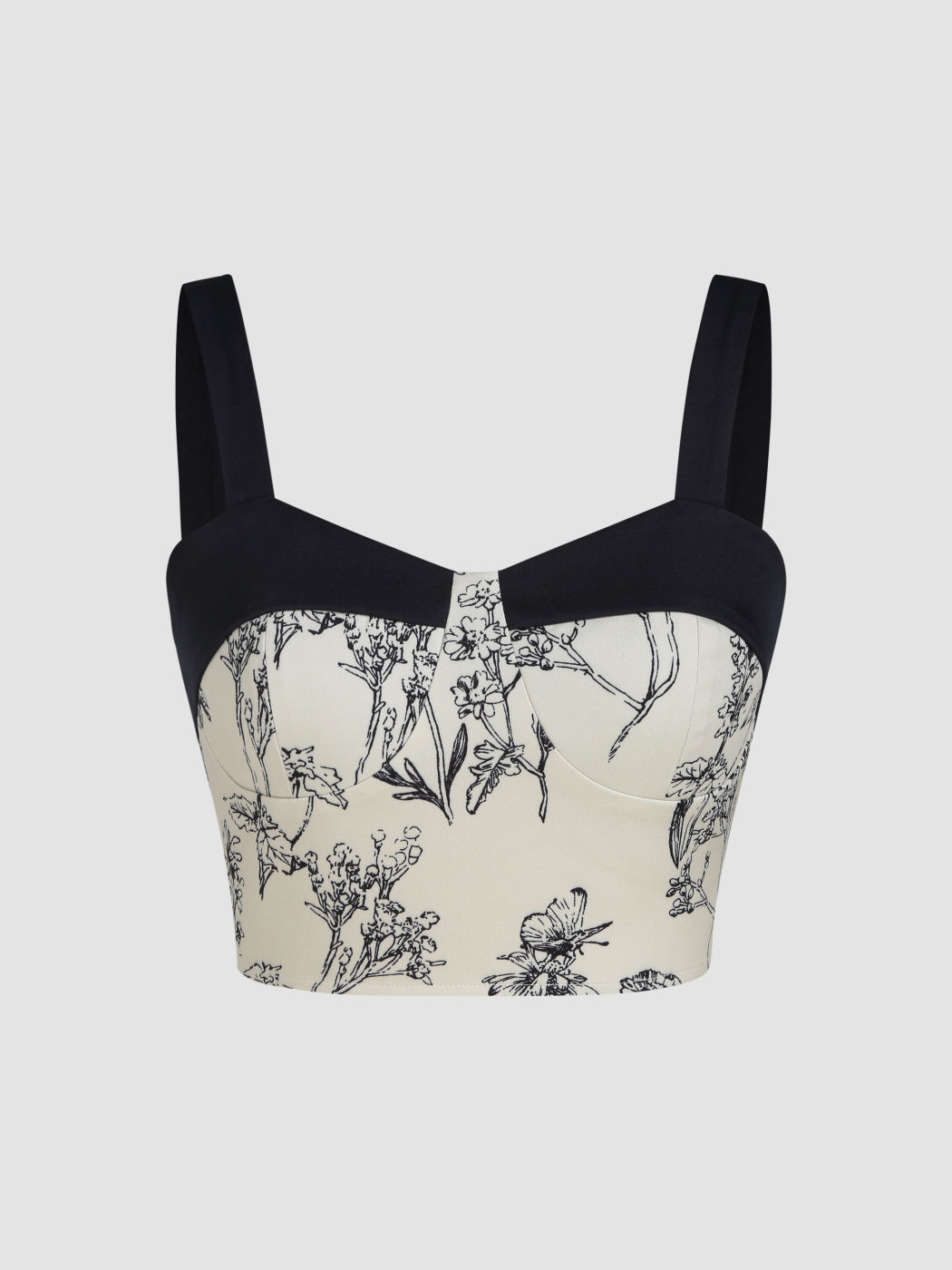 Dark Garden Cropped Tank Top