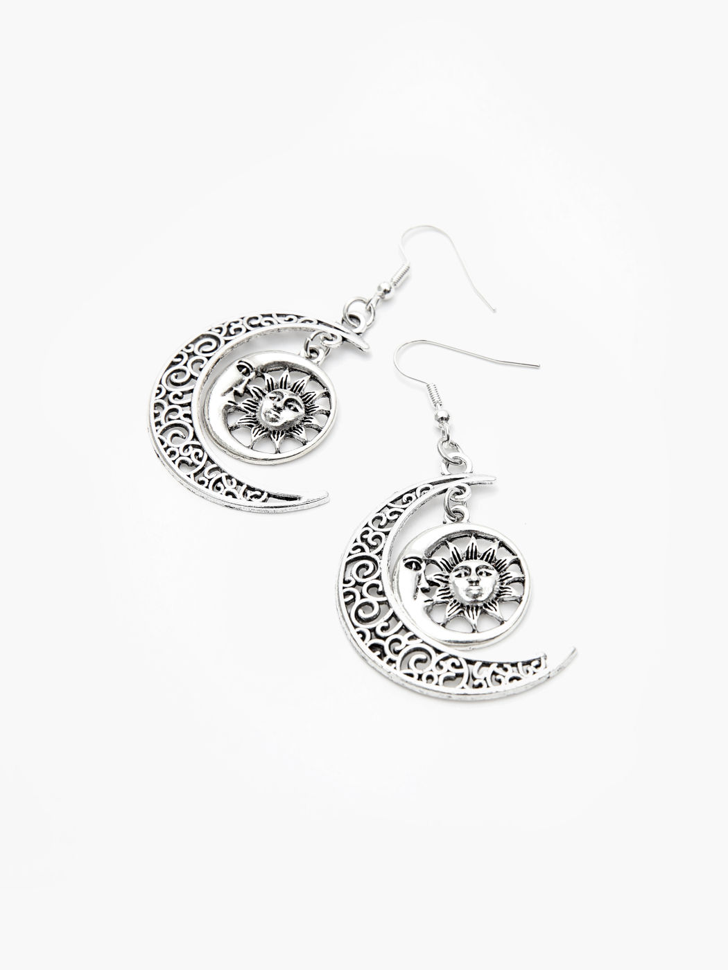 Sun & Moon Drop Earrings