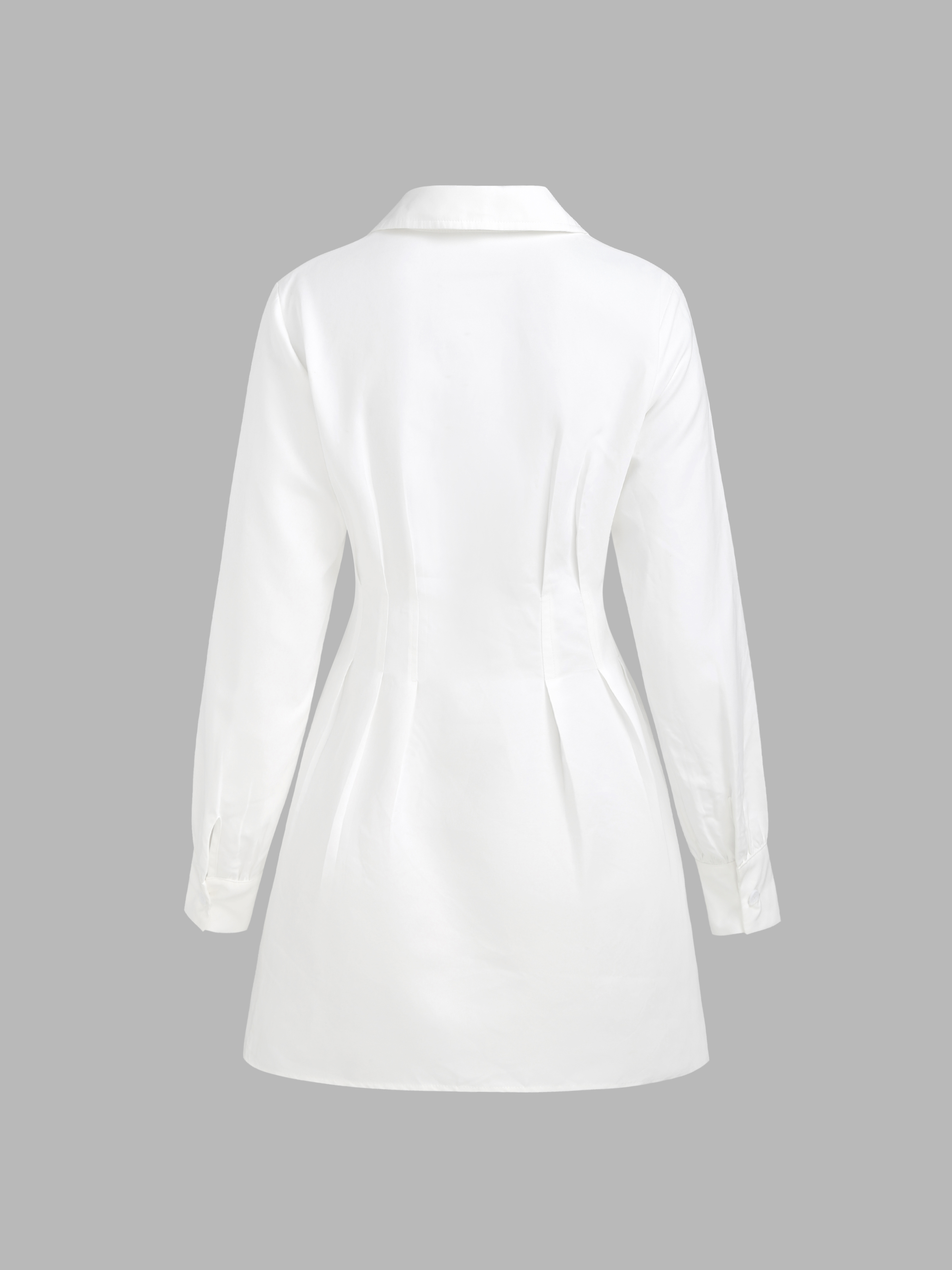 【LOULOUSEOUL】Ribbon Collar Mini Dress (White) Ribbon Collar Mini Dress (White) - LOULOUSEOUL