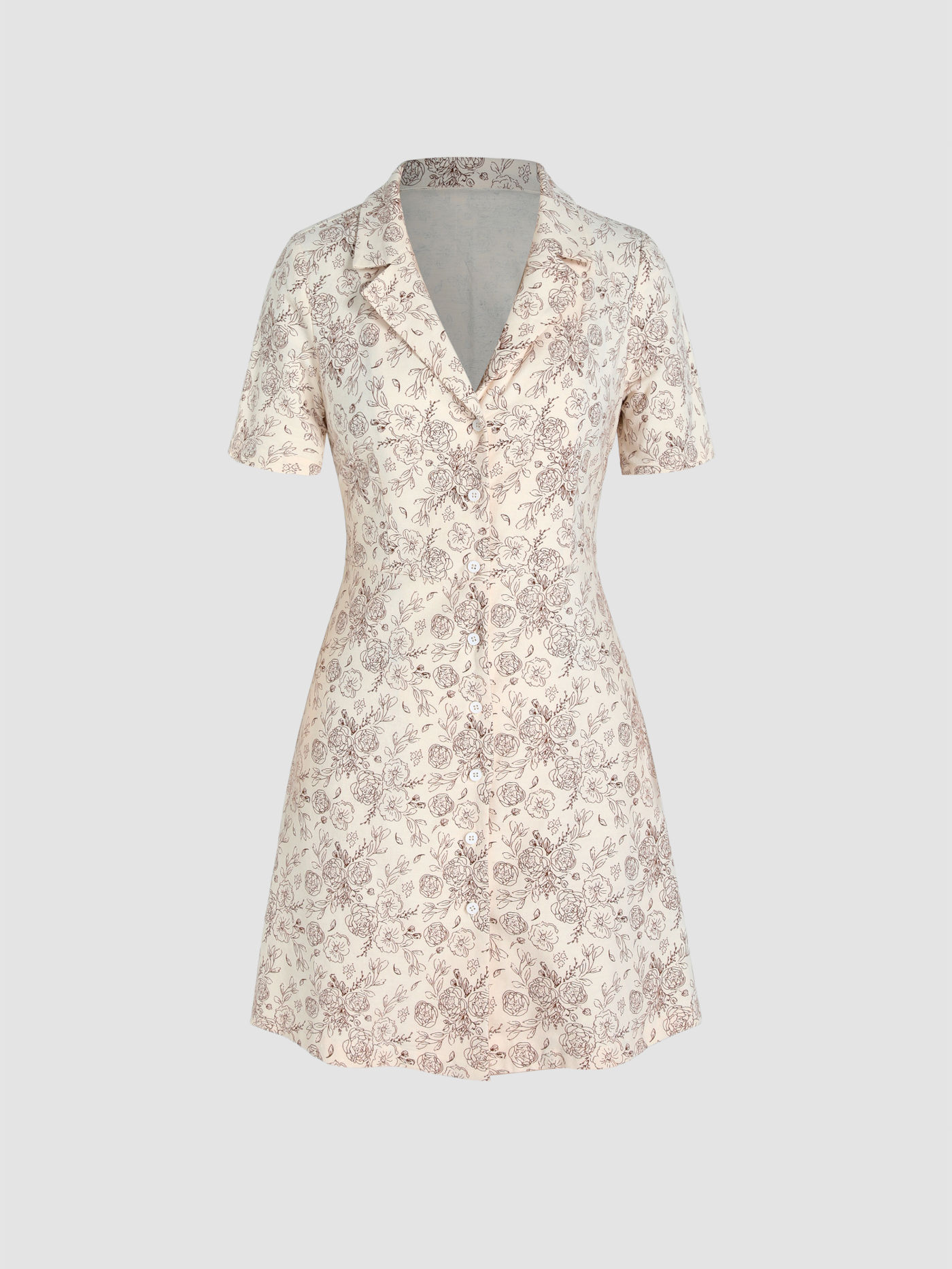 Robe Mini à Motifs Matin de Dimanche