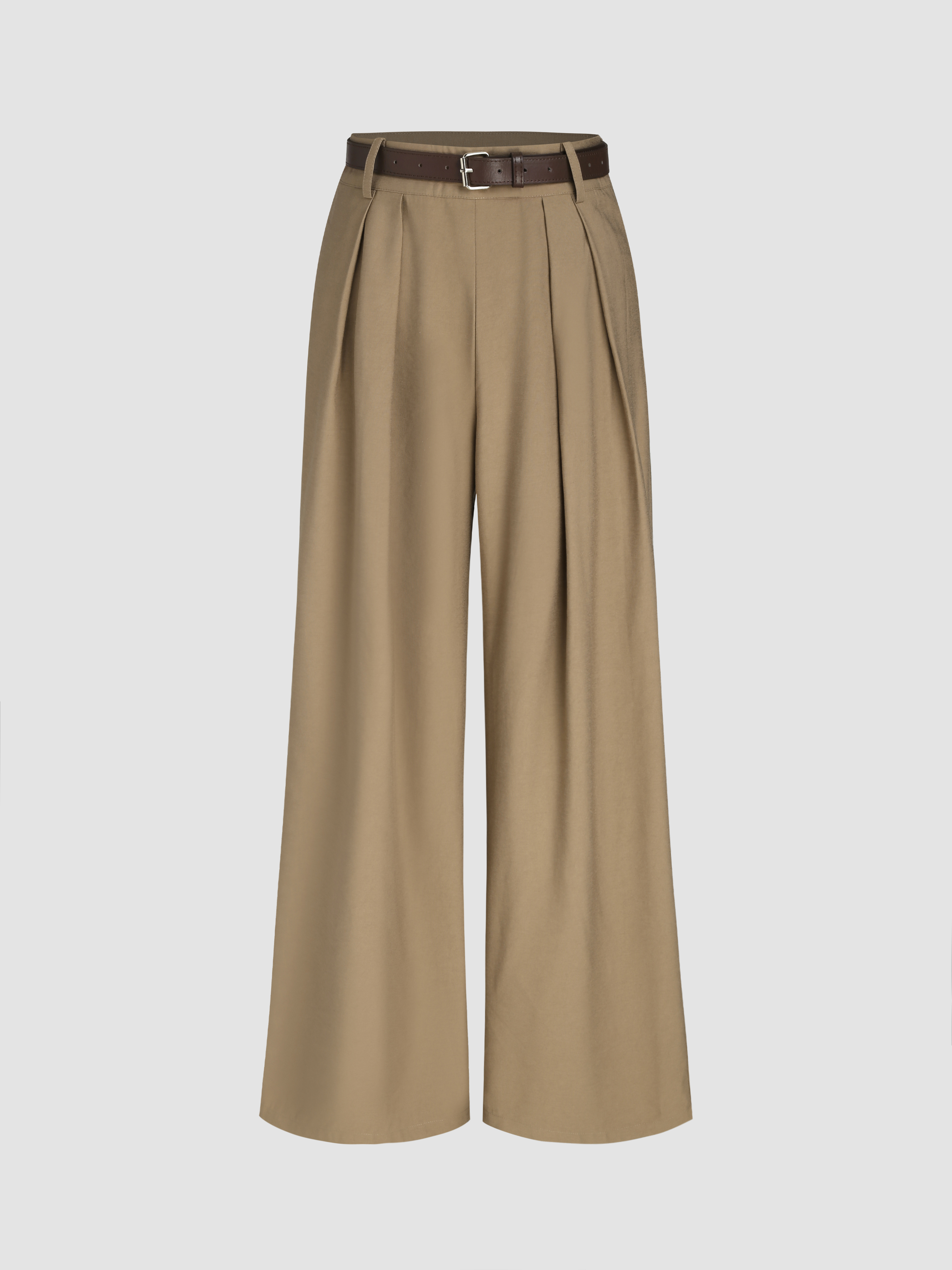 Busy Belted Straight Leg Trouser - Cider