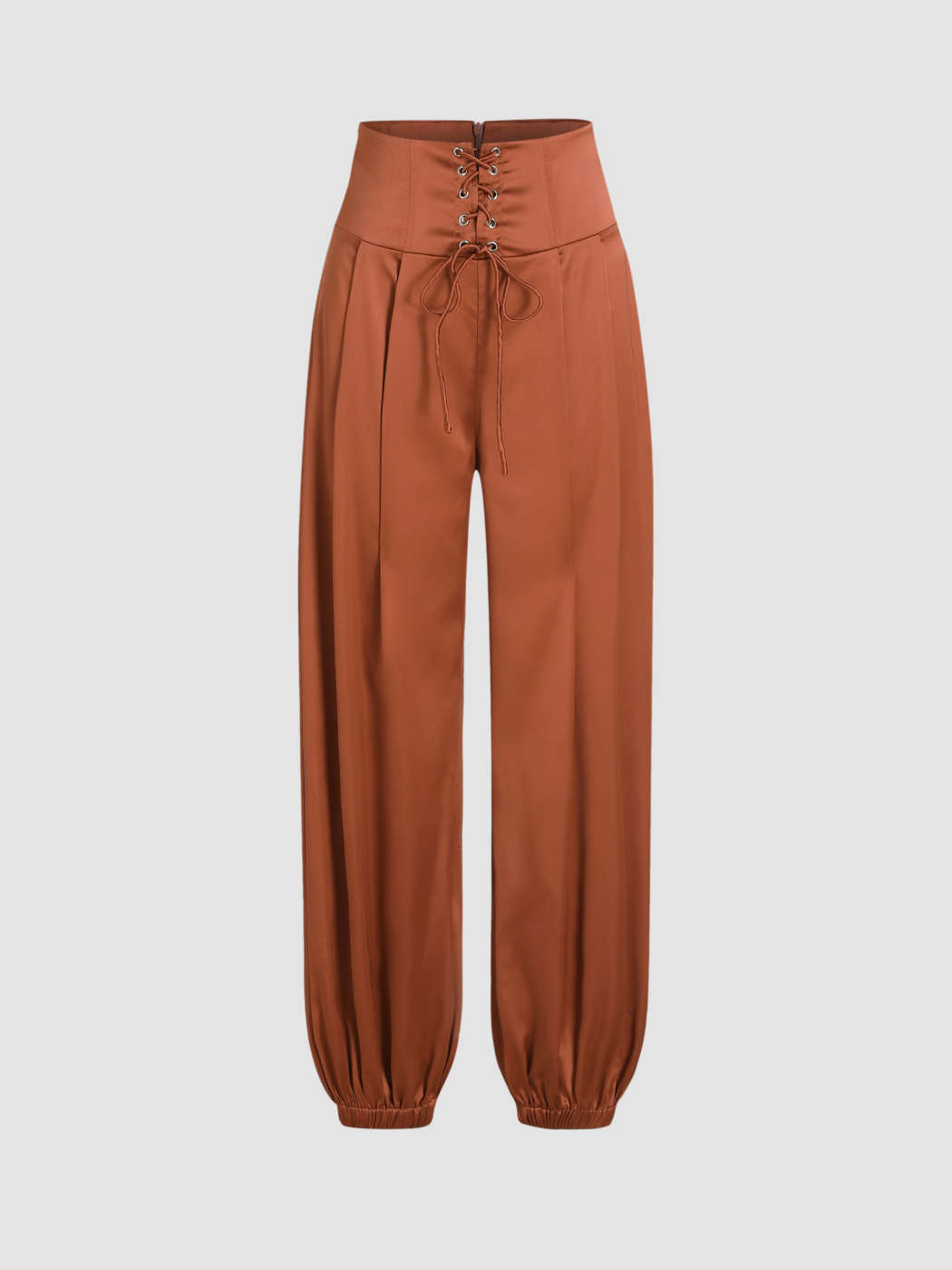Pleated Wide Leg Joggers