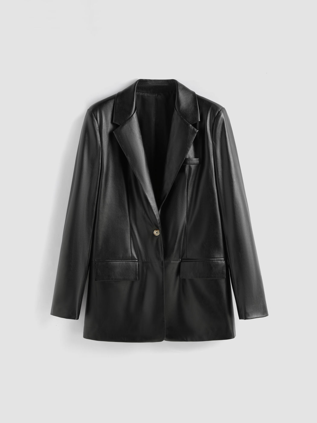 Cyber Intelligence Faux Leather Blazer Costume