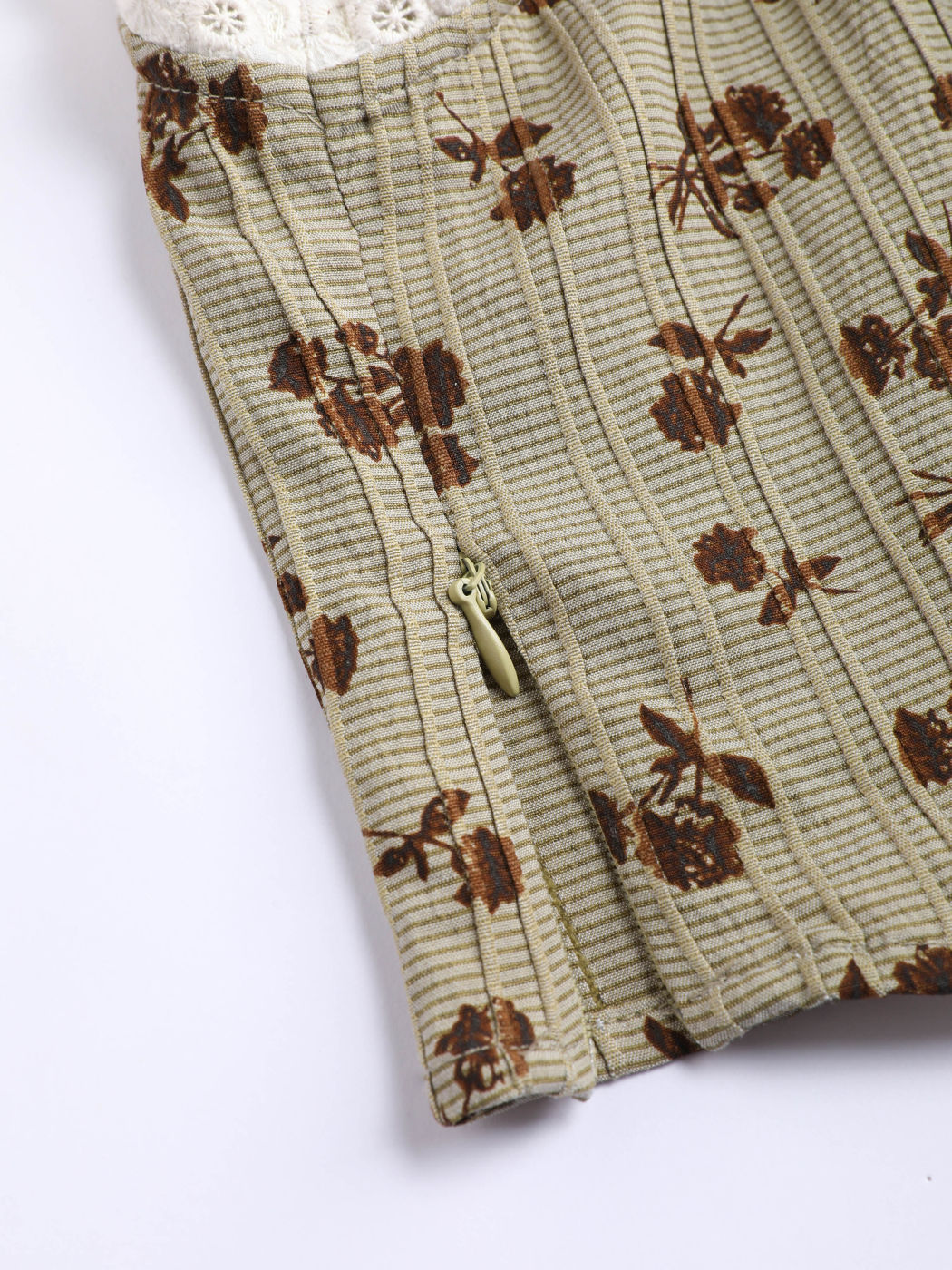 Ditsy Blumen ärmellose Bluse Crop