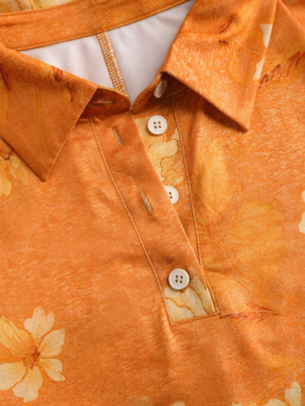 Blumenmalerei Maxikleid mit Kordelzug und langen Ärmeln