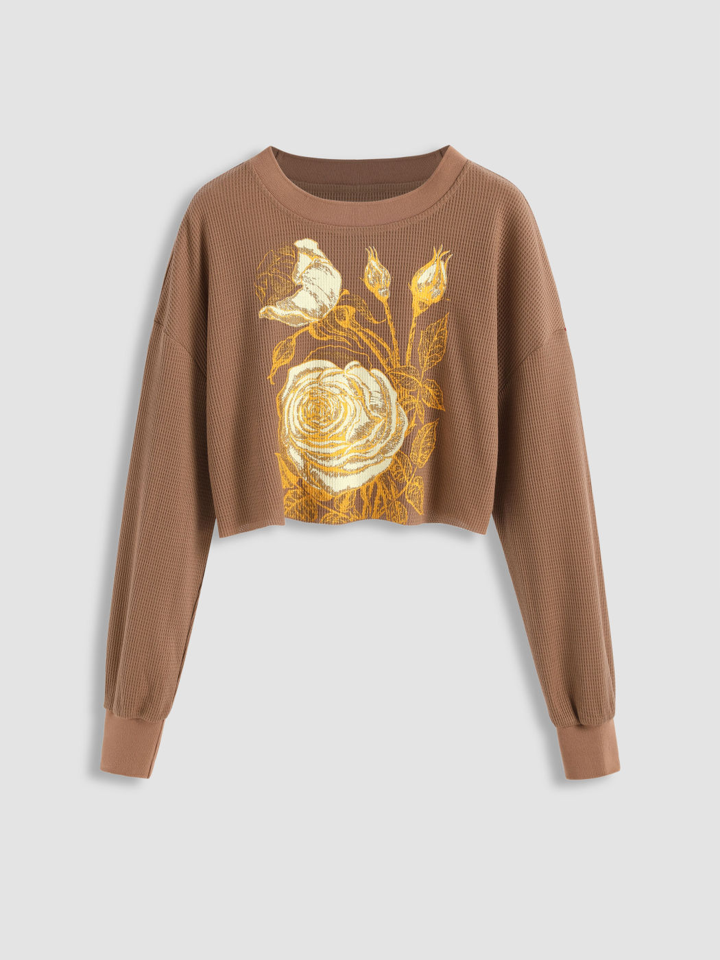  Alltägliche Blüte Cropped Sweatshirt