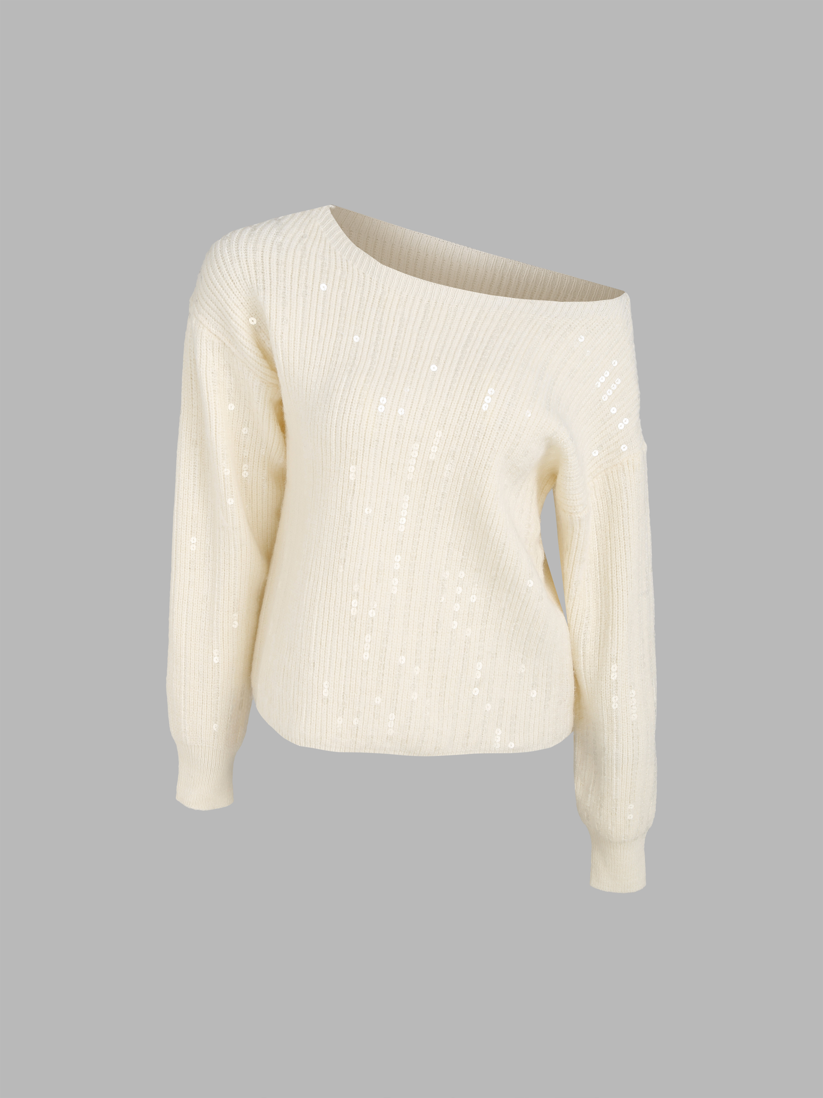 White shop sequin jumper