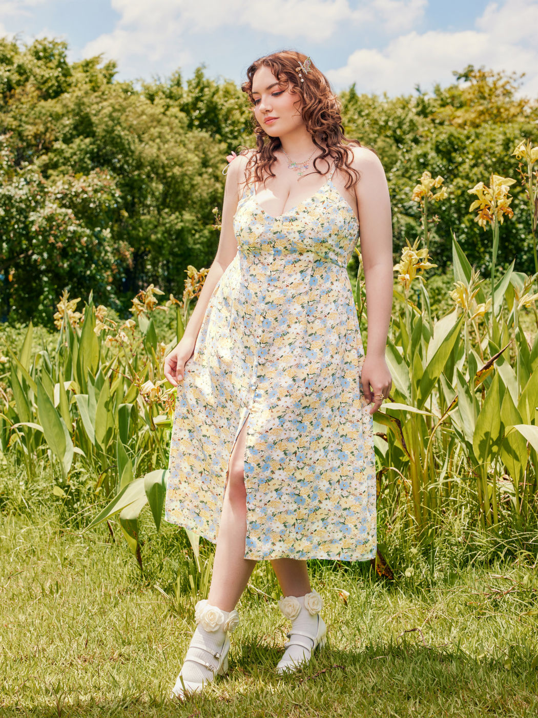 Floral Midi Dress Curve & Plus