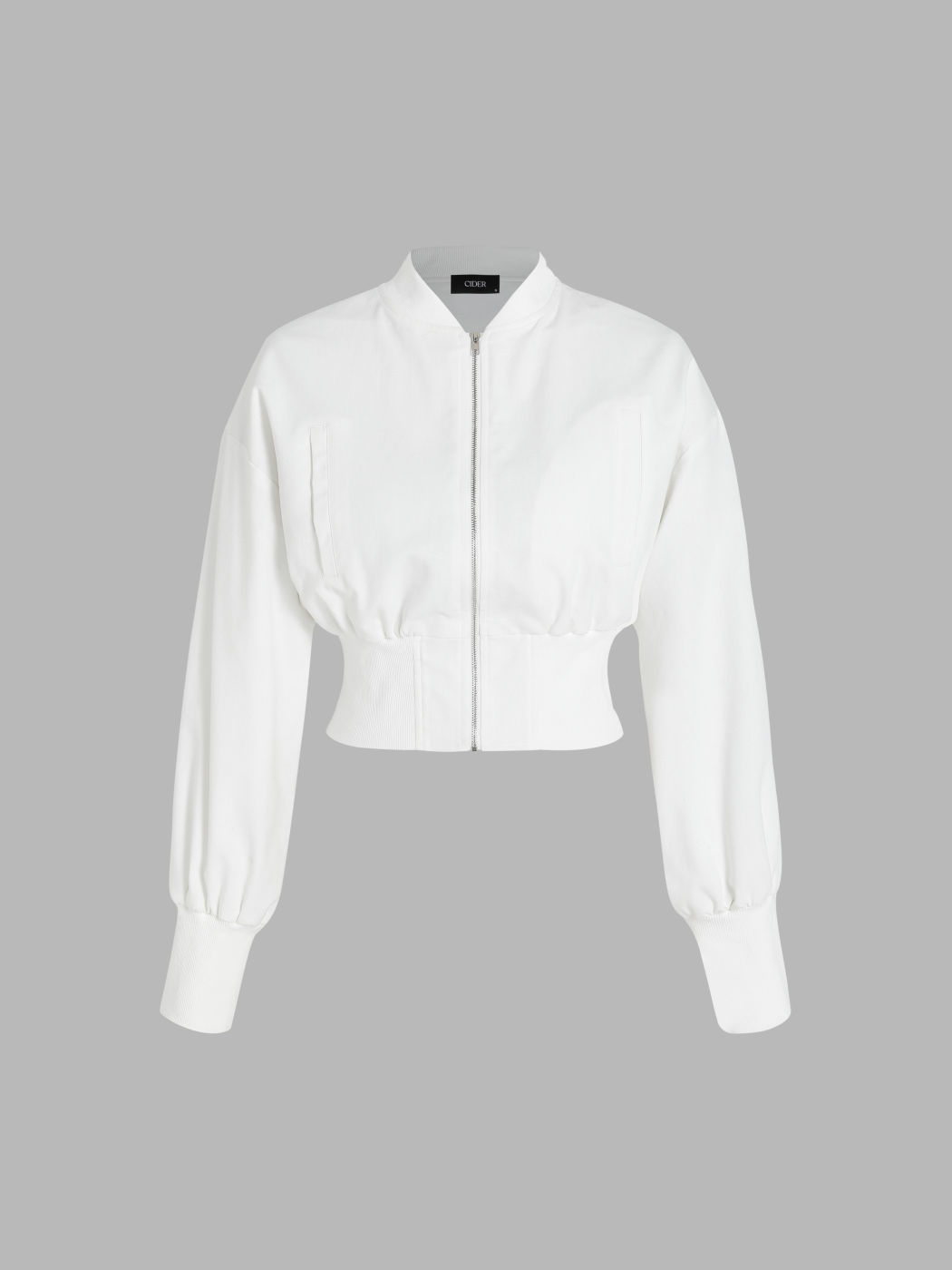 Solide Cropped-Jacke