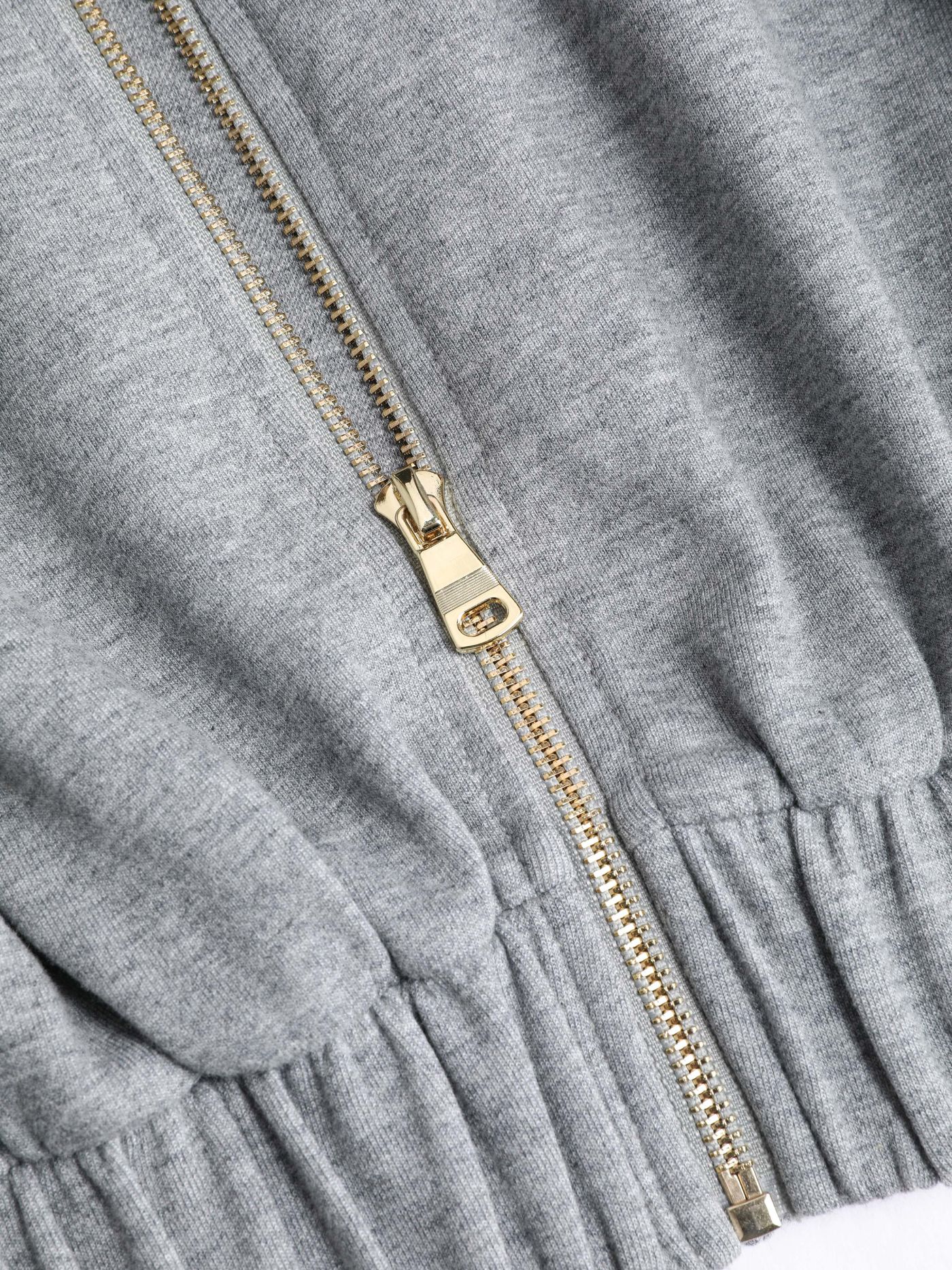 Solid Sleeveless Cropped Hoodie