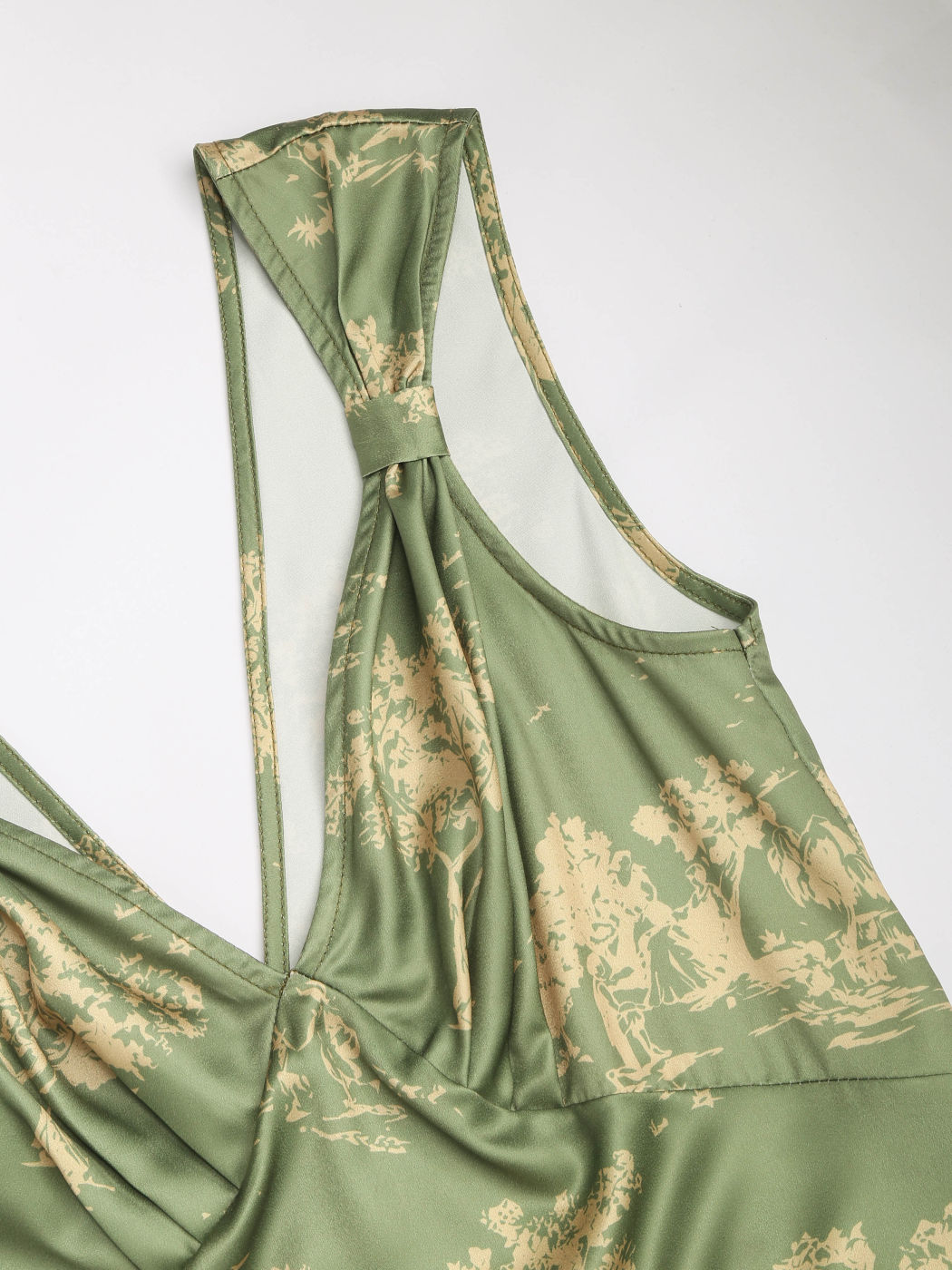 Toile de Jouy Sleeveless Maxi Dress