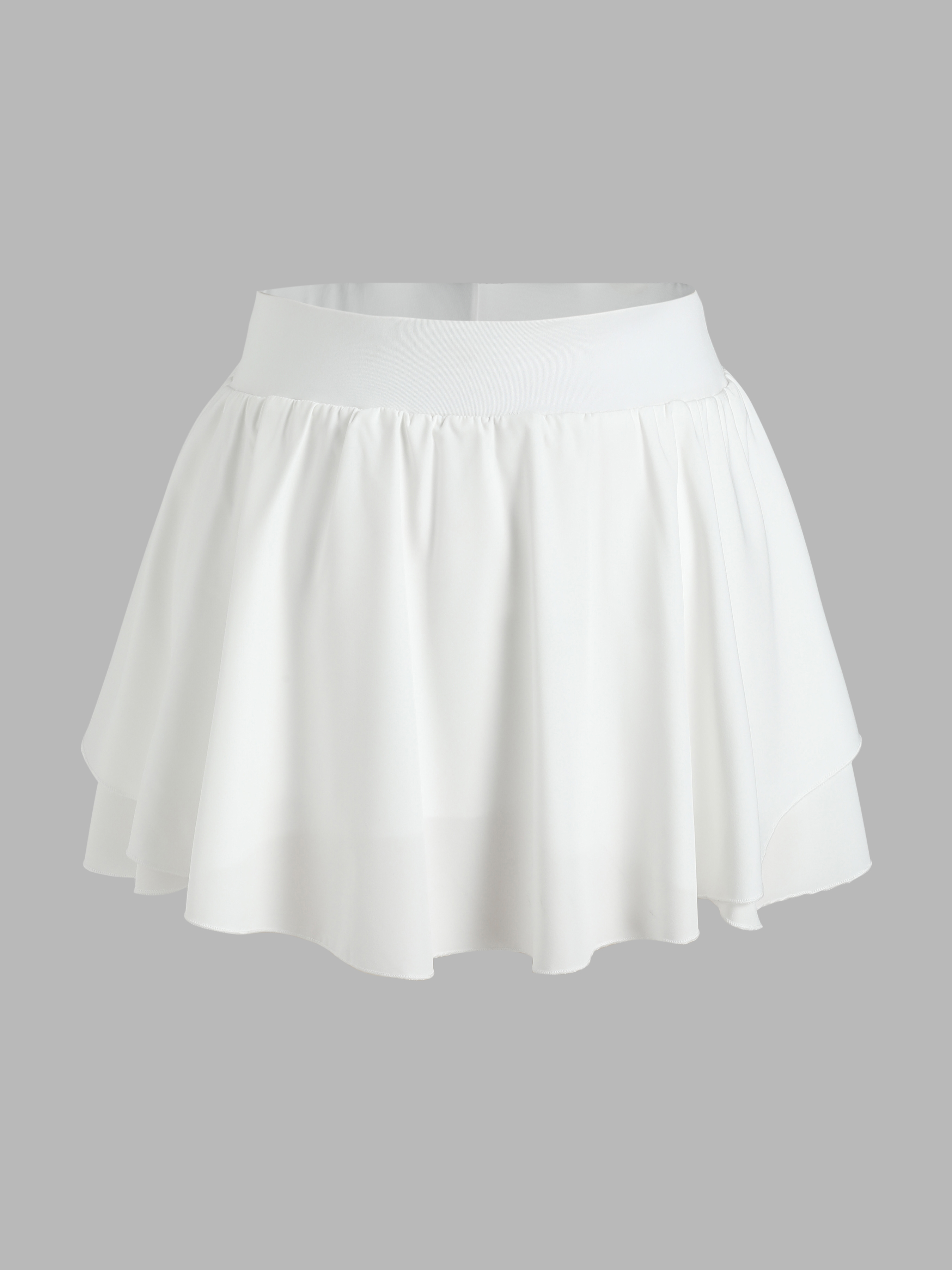 Curve & Plus Solid Mini Skort For School Daily Casual Date Gym/Sports ...