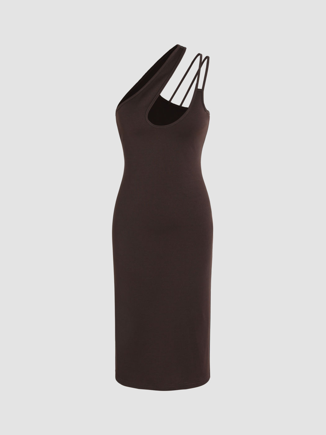 Midikleid mit einer Schulter