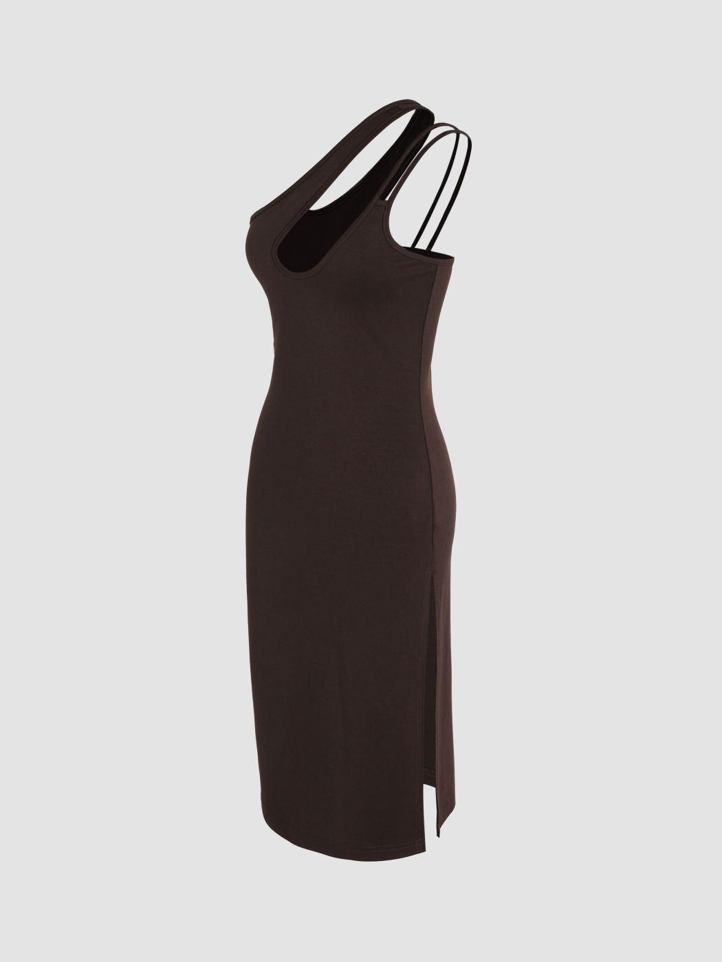 Midikleid mit einer Schulter