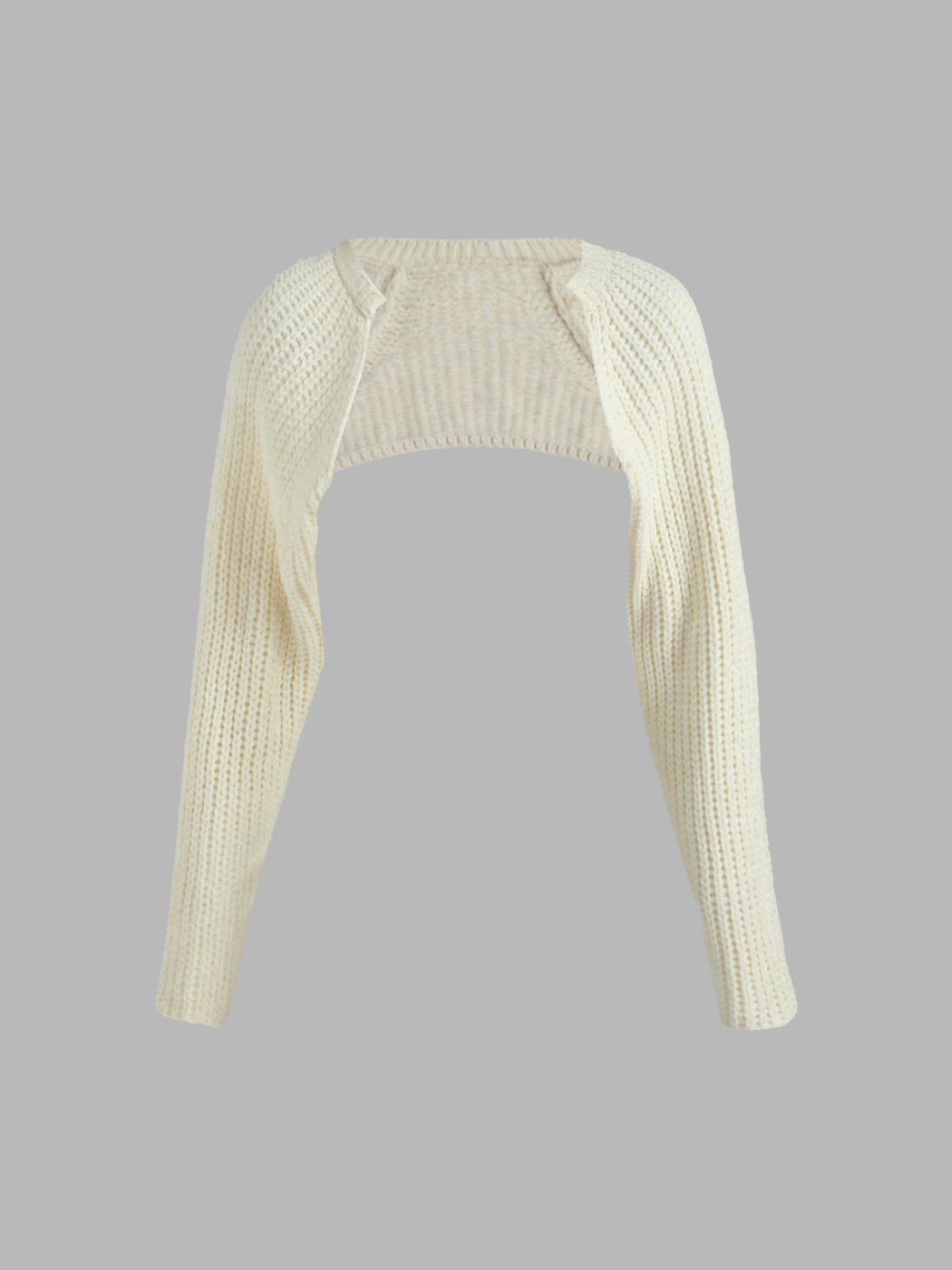 Kurz geschnittene Strickjacke häkeln