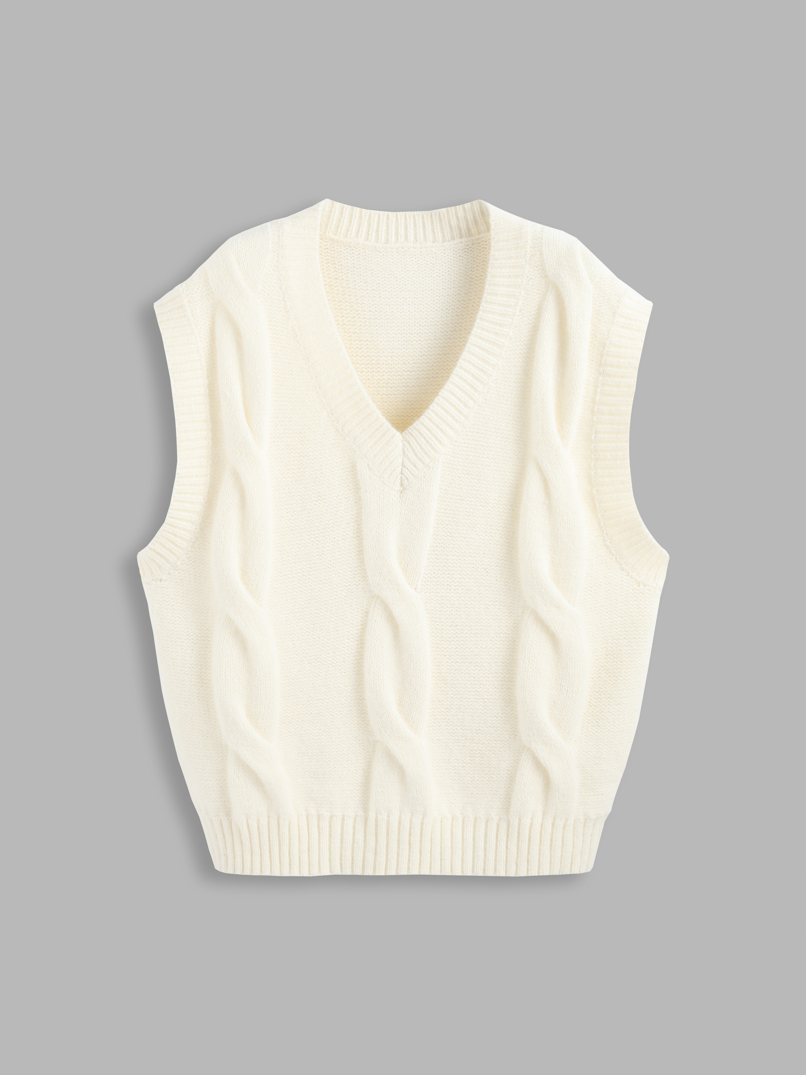 Solid Weave Sweater Vest Cider
