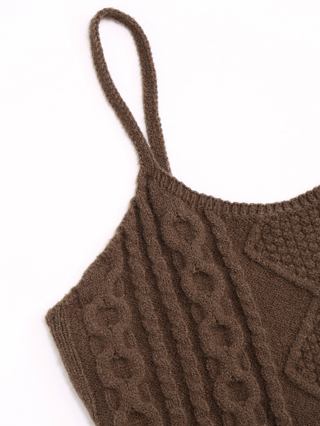 Textur Solid Crop Tanktop