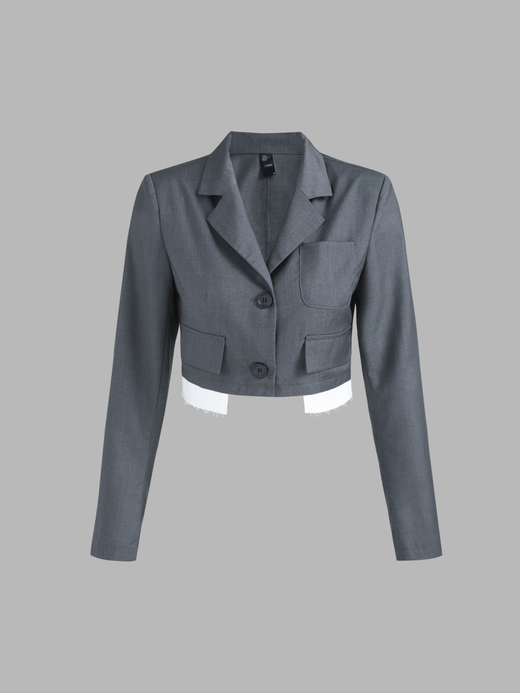 Stay Hydrated Tailored Crop Blazer