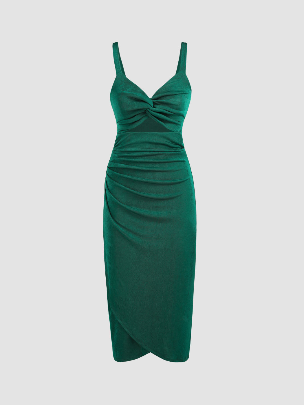 Verdrehtes Cami-Kleid mit Cut-Outs