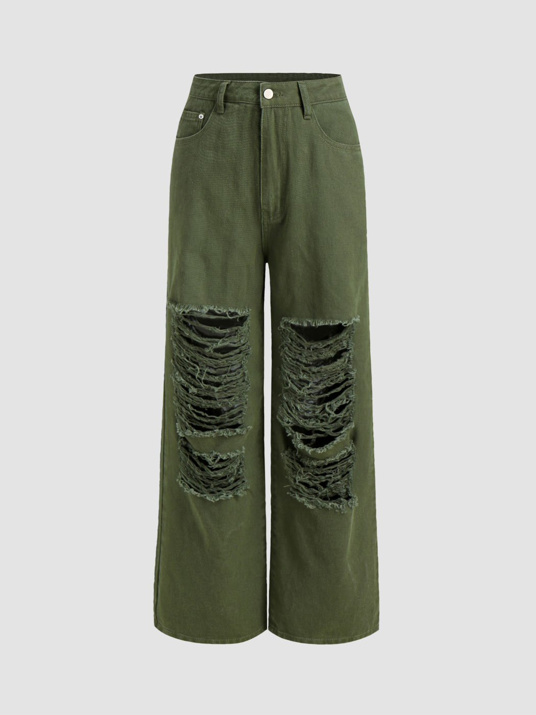Ripped Long Trousers