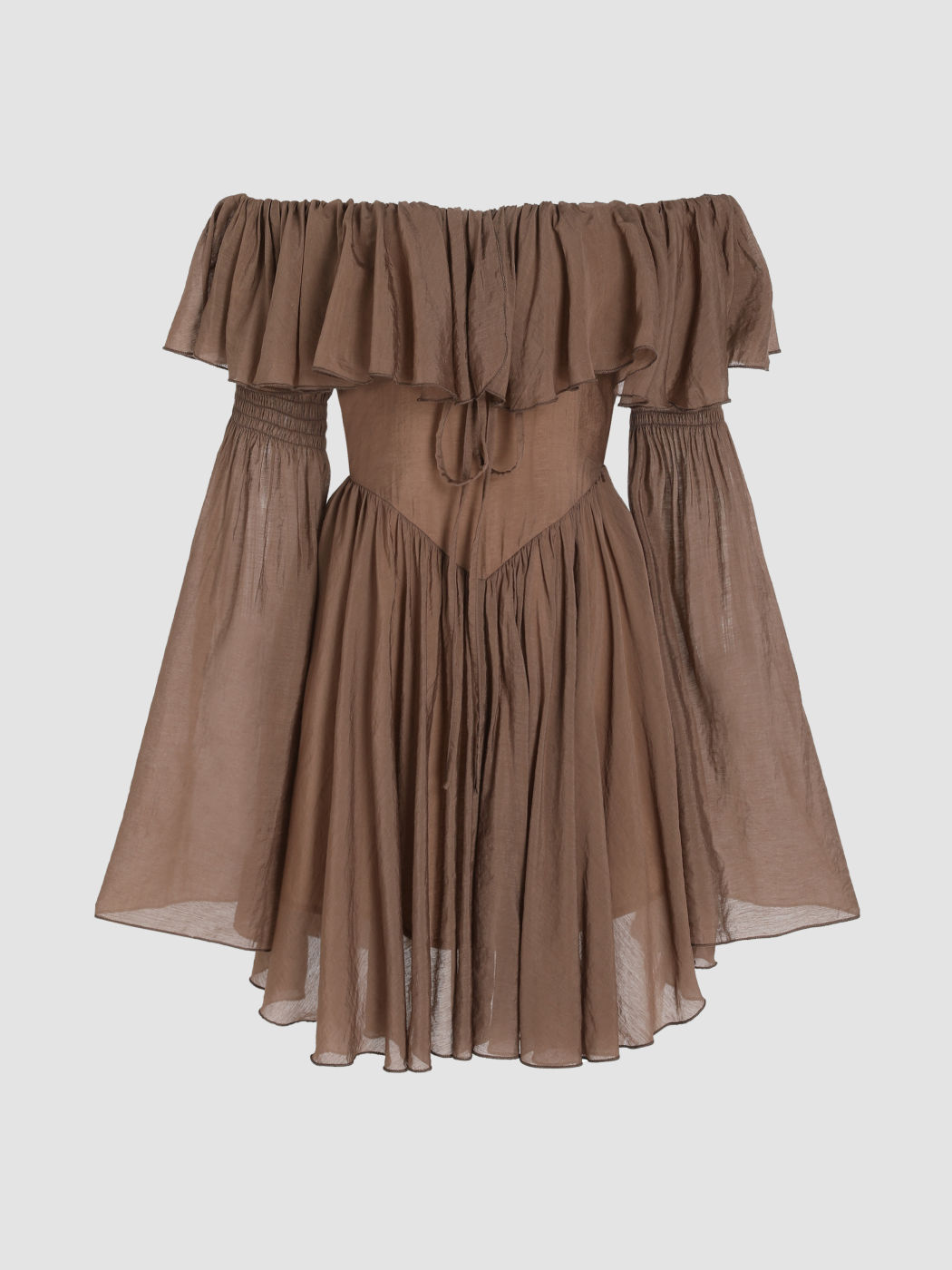 Woven Secret Magic Long Sleeve Playsuit For Coffee Shop