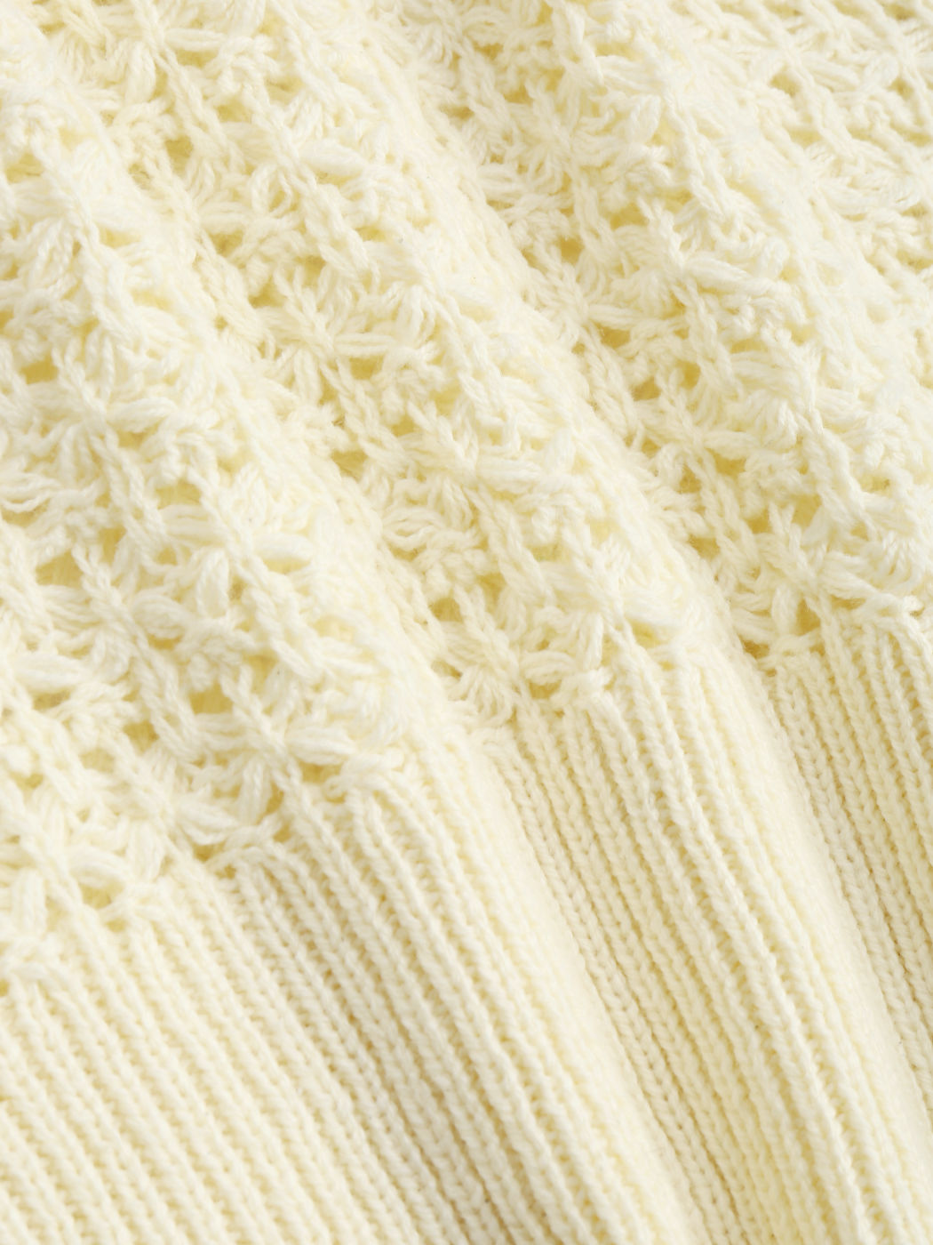 Solid Knit Hollow Out Crop Top