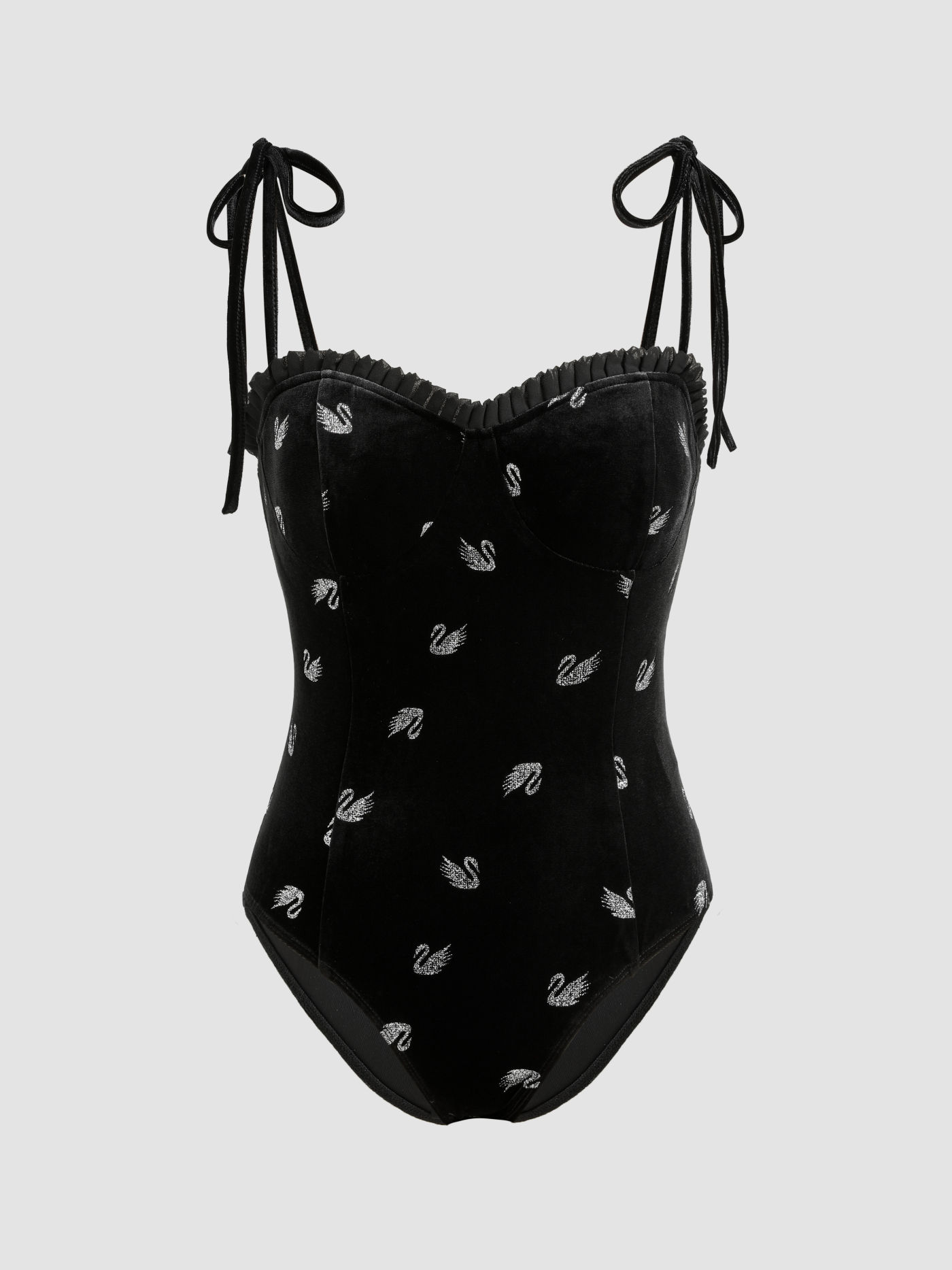 Dark Swan Velvet Bodysuit