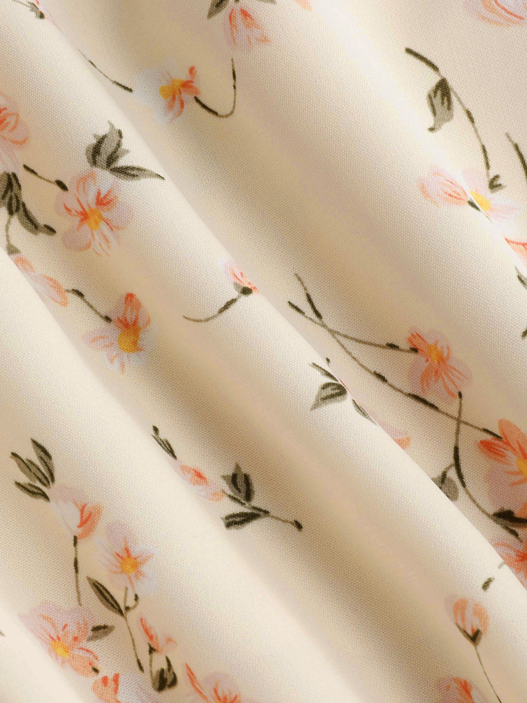 Ditsy Floral Rüschen Bowknot Kleid