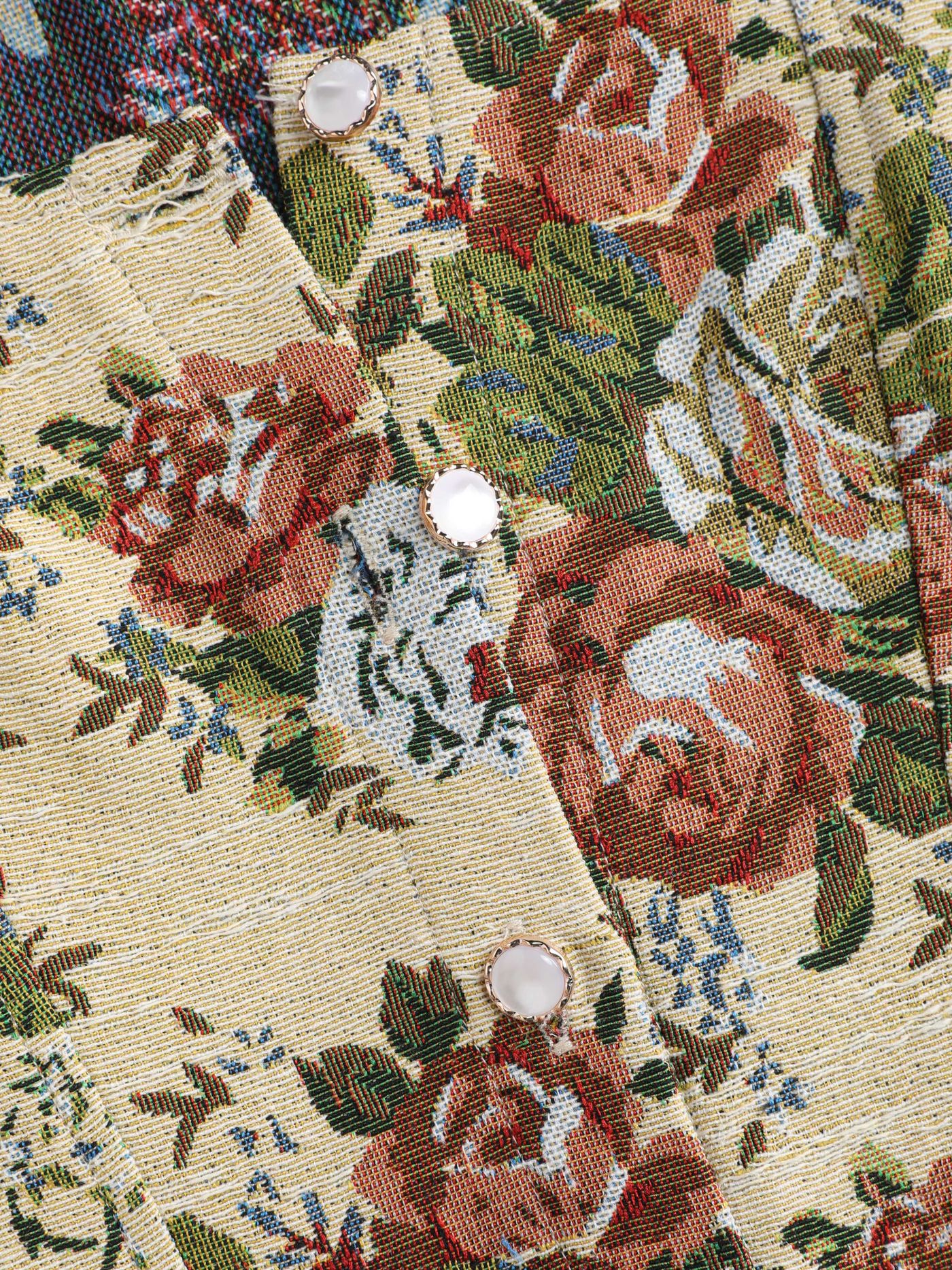 Antique Heritage Floral Mini Dress