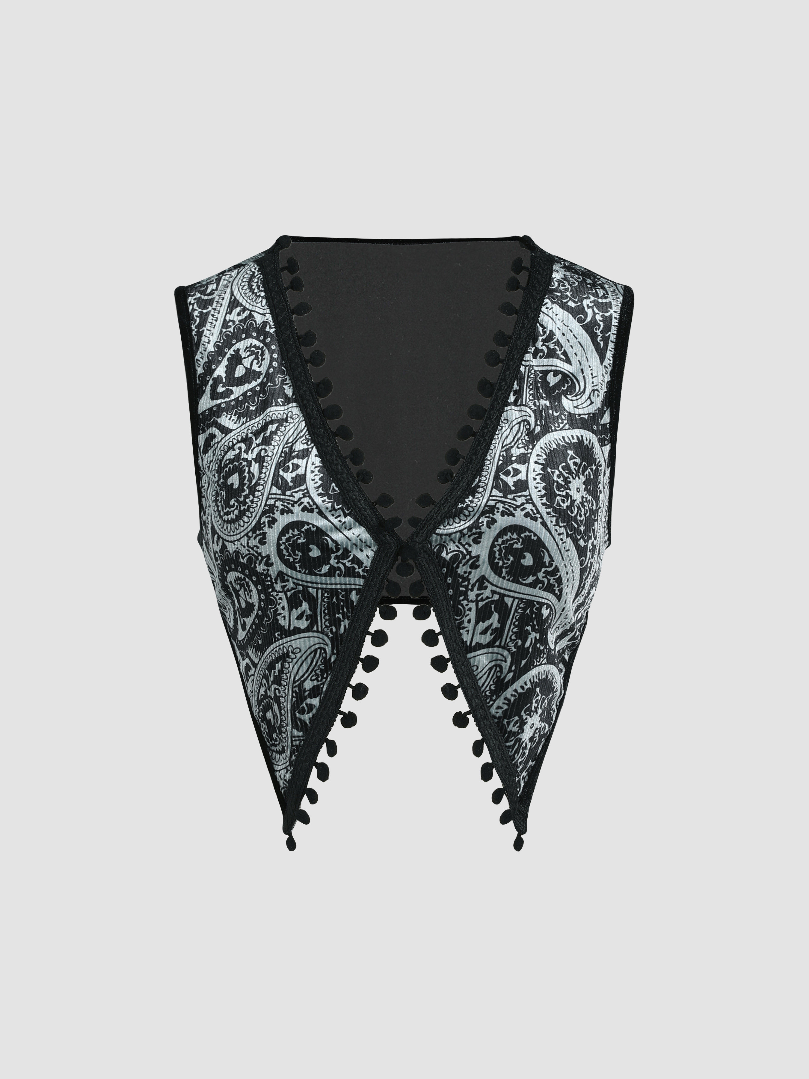 Paisley floral vest