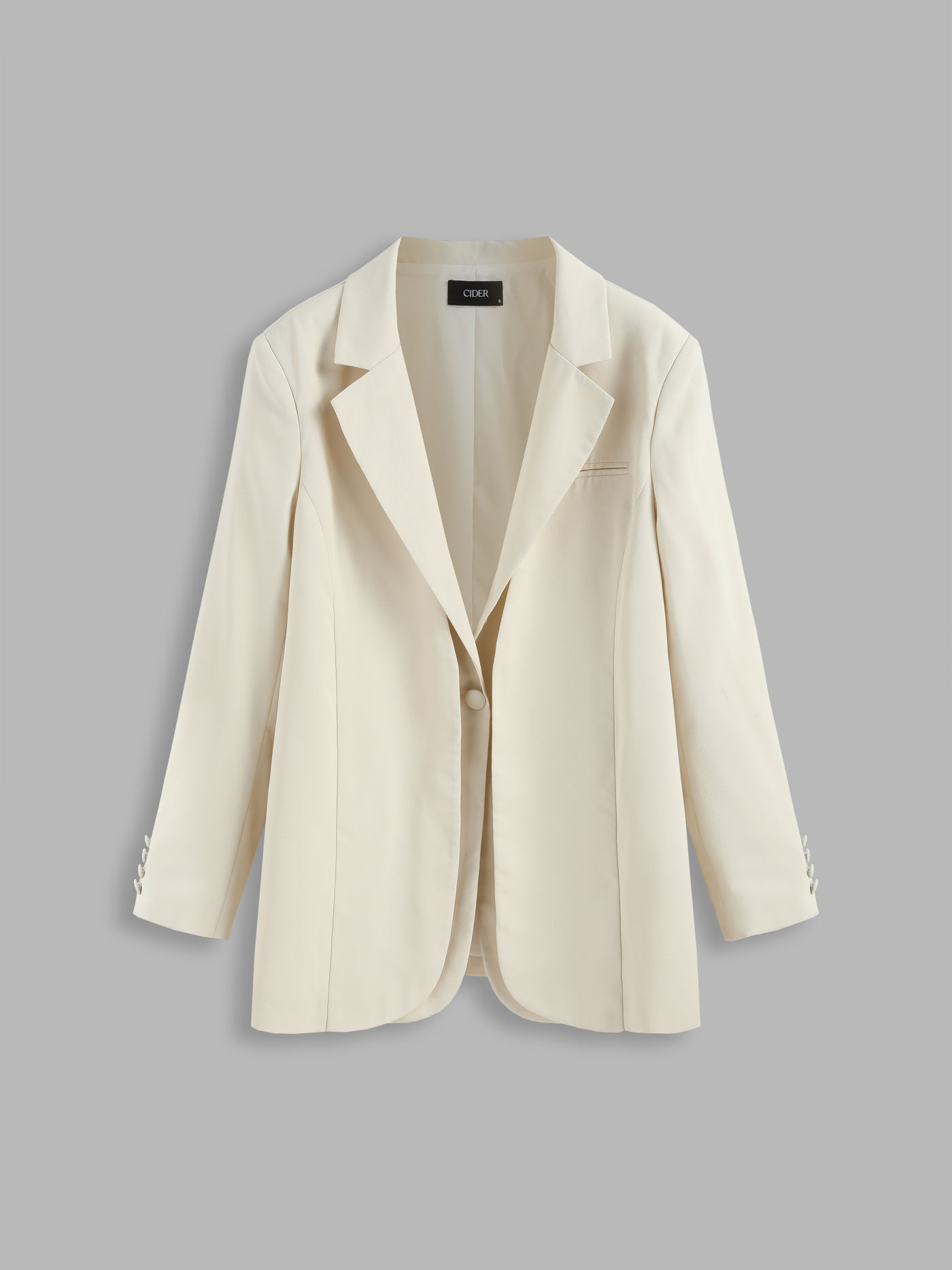 Dirty Chai Oversized Cream Blazer