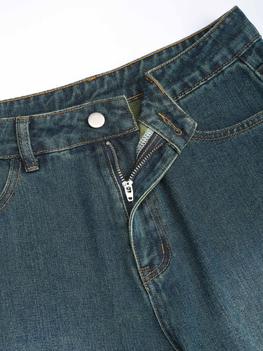 Retro Low Rise Cut Out Schlagjeans