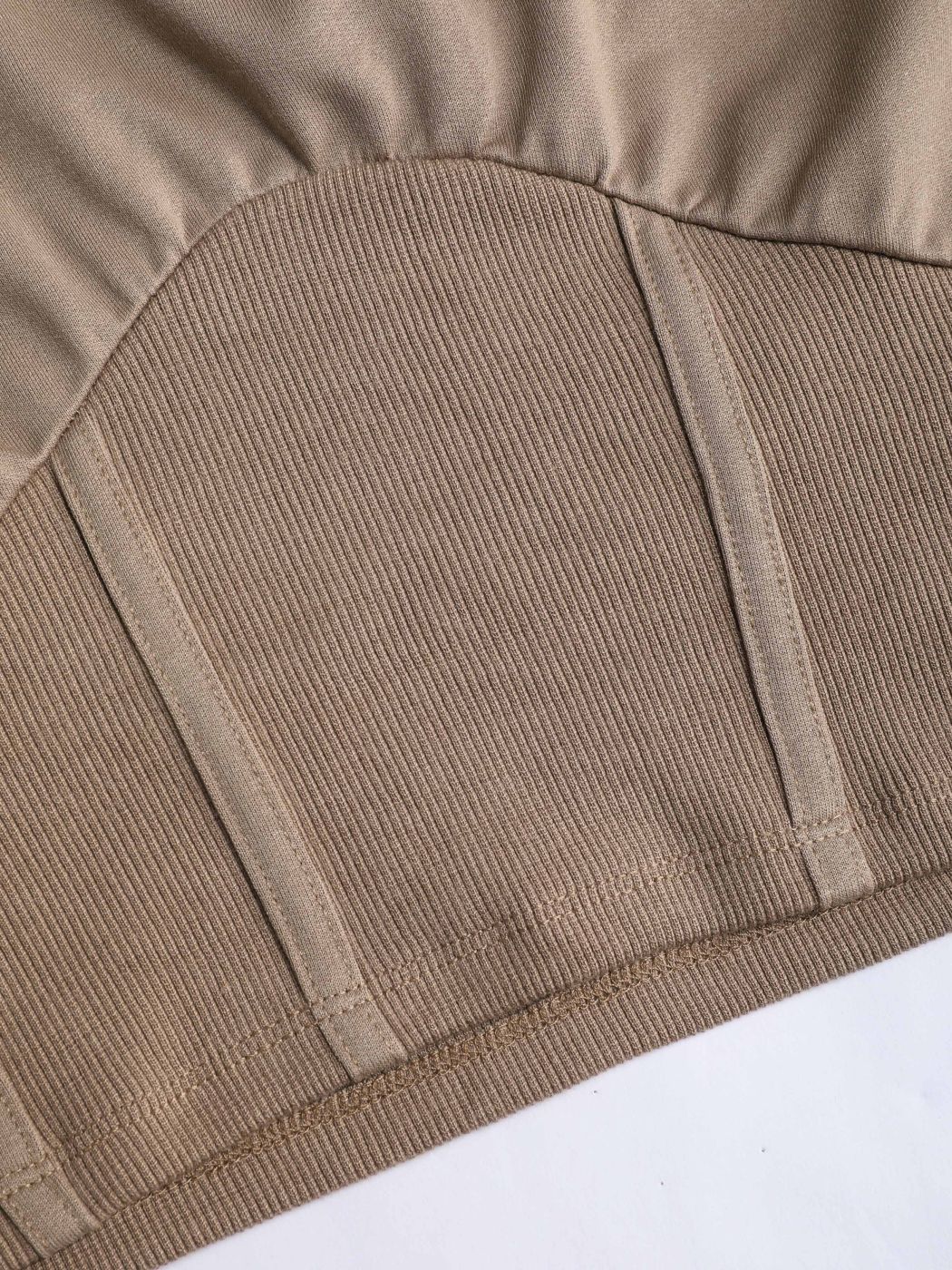 Two Tone Crop Sweatshirt