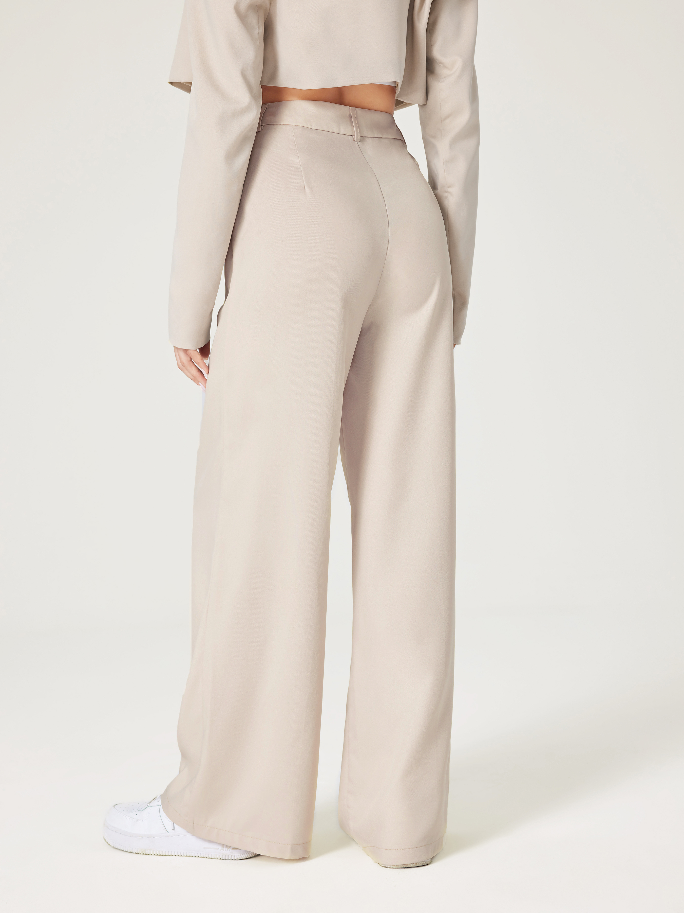 SBYOJLPB Fashion Women Plus Size Solid Button Zipper Casual Pants Calf- Length Trousers White 10(XL) 