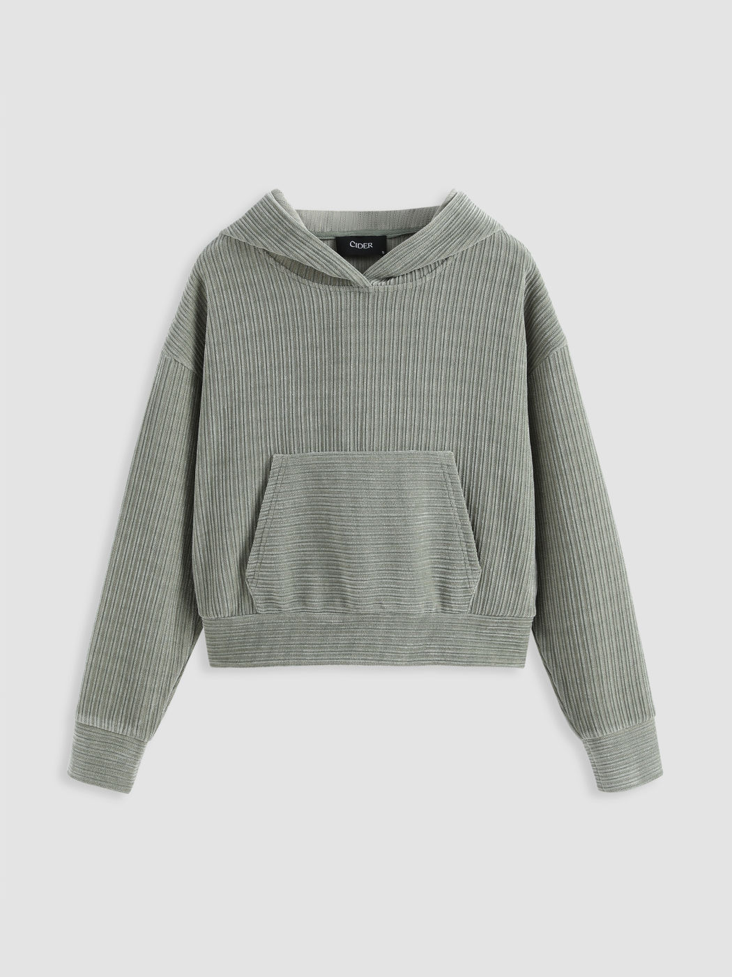 Übergroßer Hoodie mit fester Textur