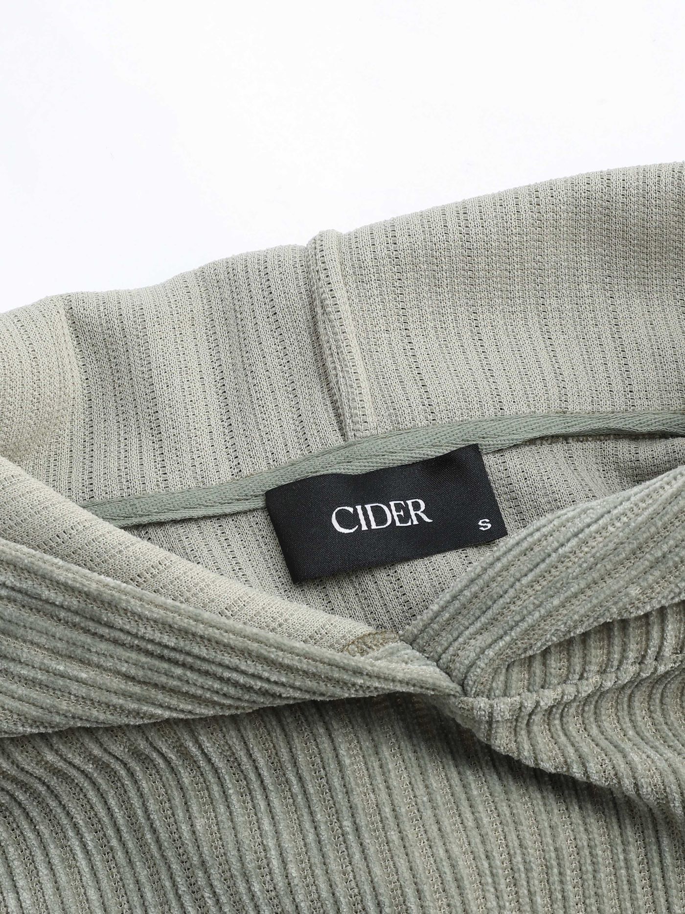 Solid Texture Oversized Hoodie