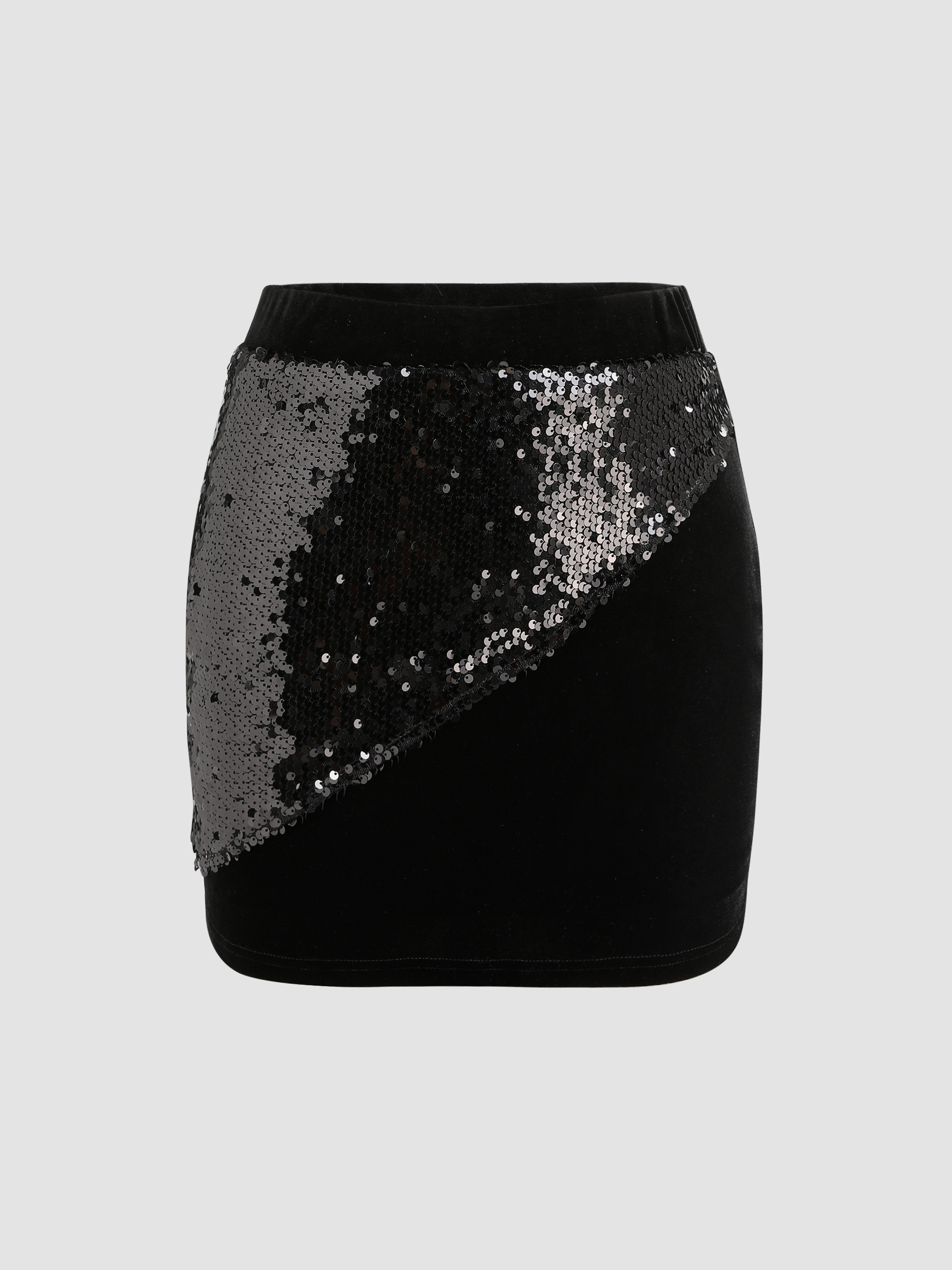 Velvet sequin hotsell mini skirt