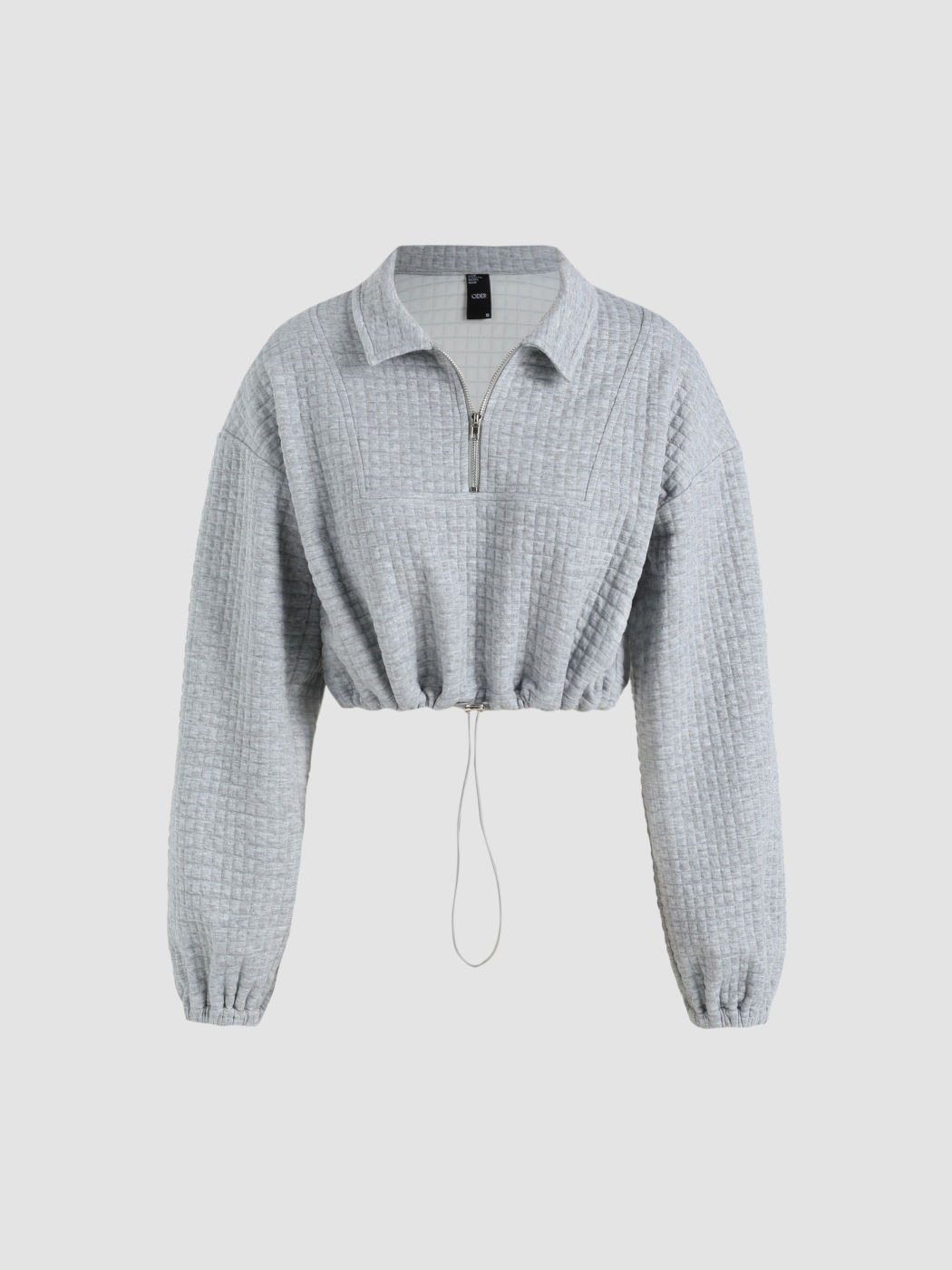 Sweatshirt mit Kordelzug und Reißverschluss am Kragen