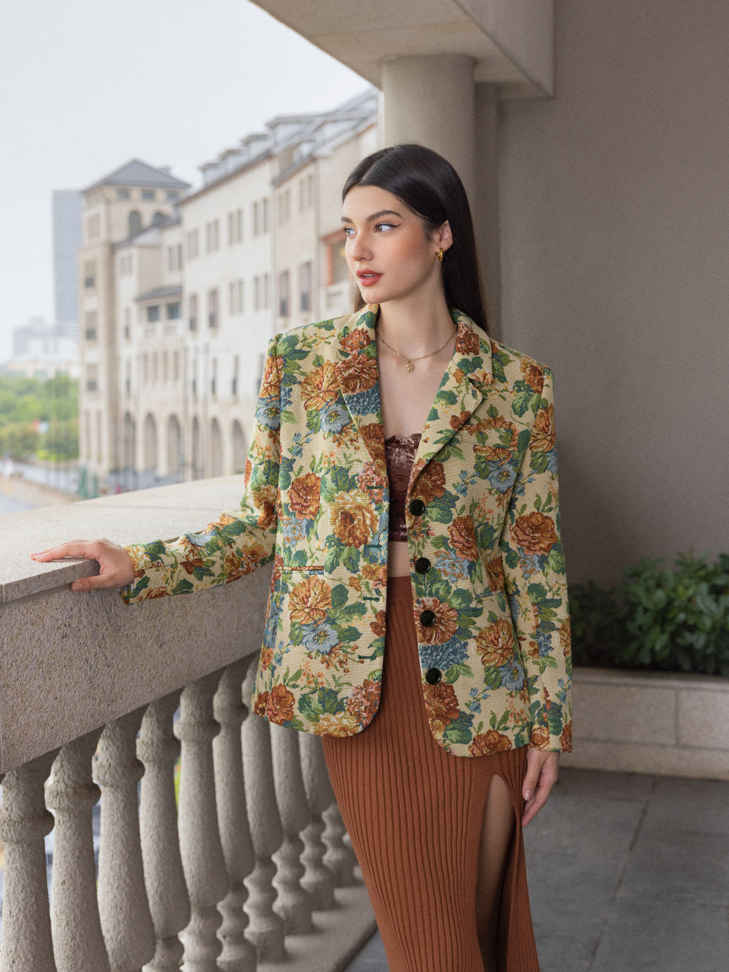 Garden Lunch Floral Blazer