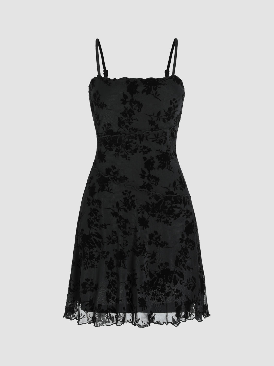 Blumiges Spitzenkleid Mini