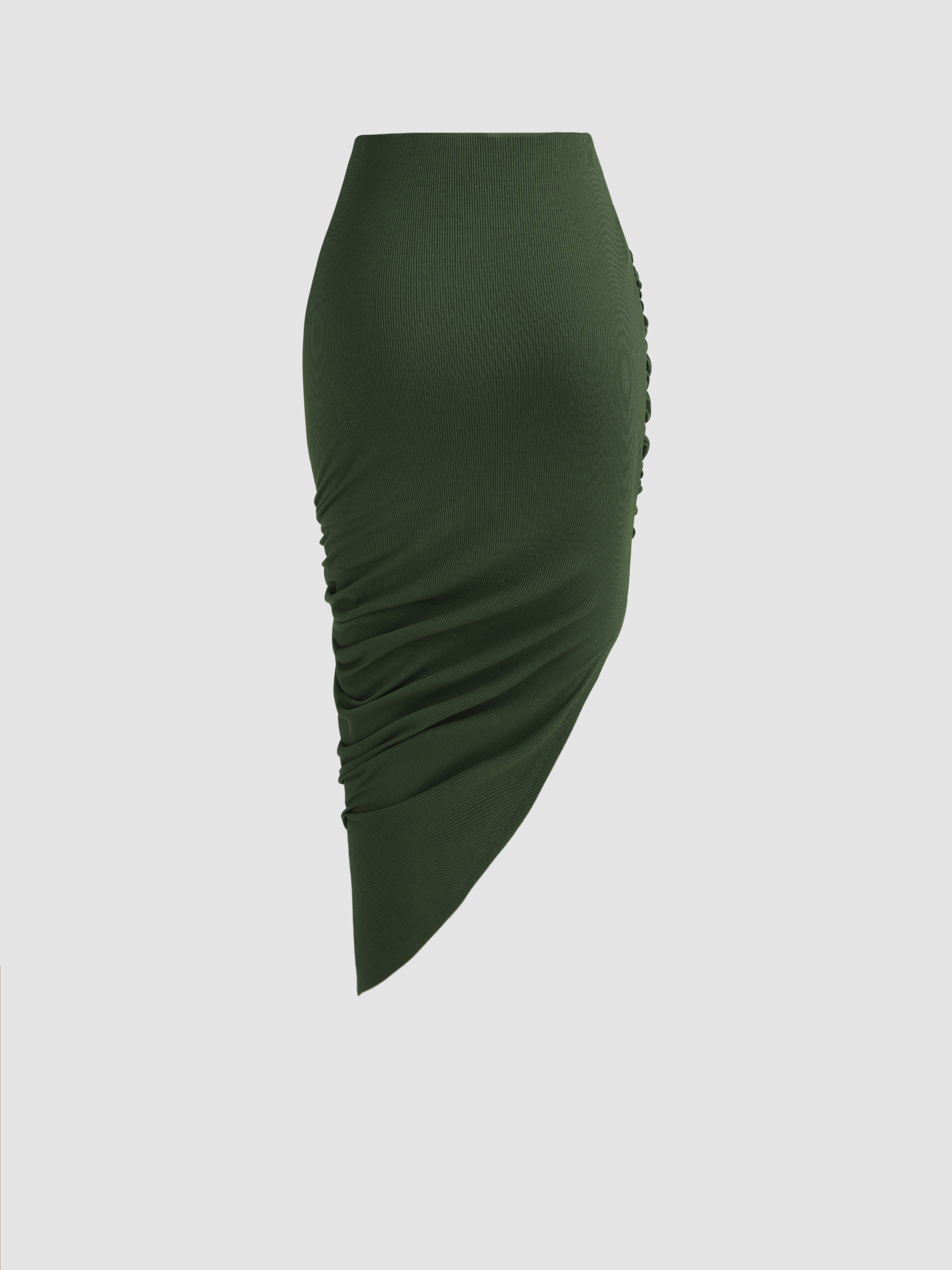 スカート Asymmetric Ribbed Stretch-Jersey Midi Skirt stella-mccartney-asymmetric-