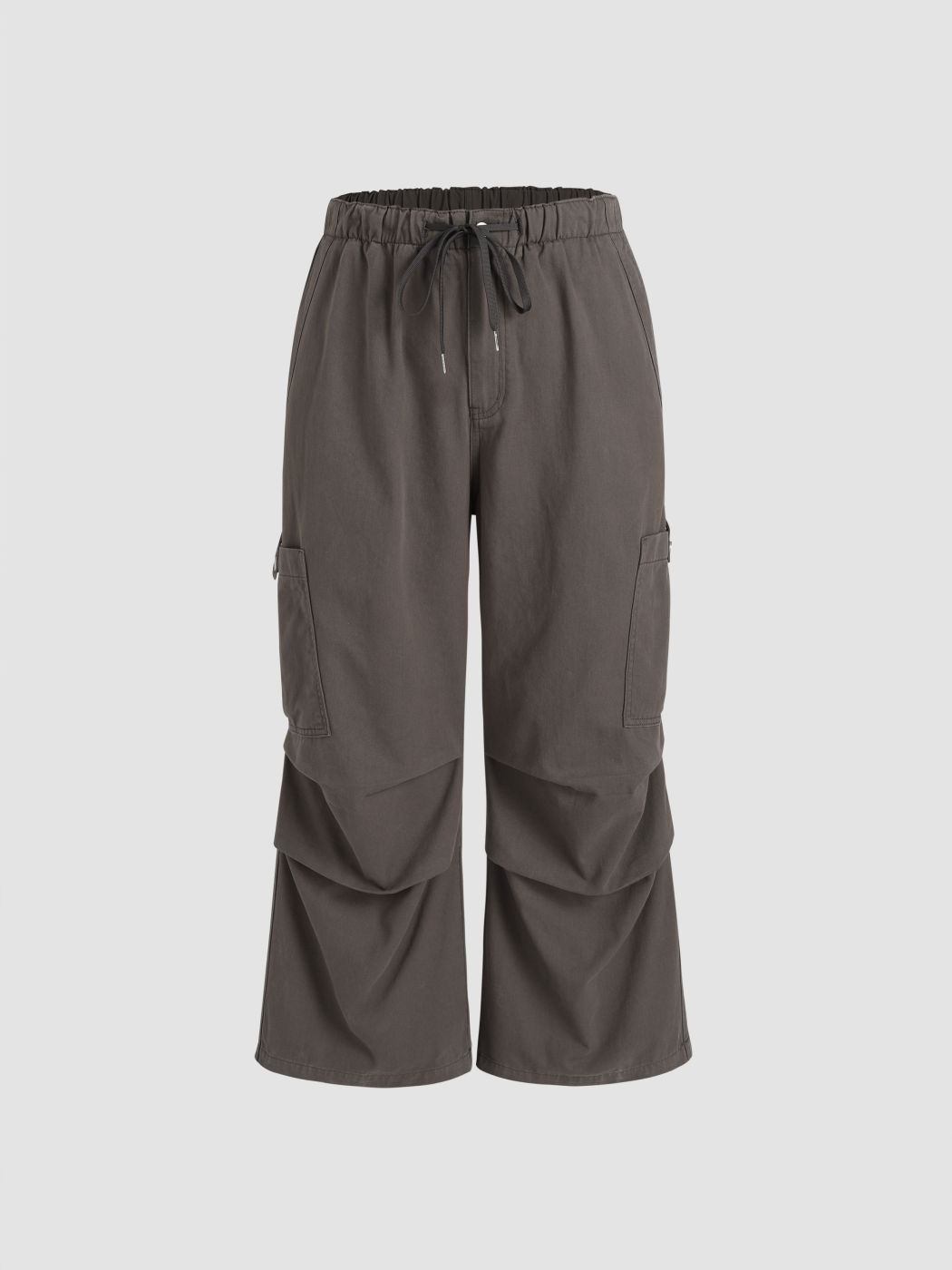 Denim Cargo-Hosen mit Reißverschluss und Taschen Kurve & Plus