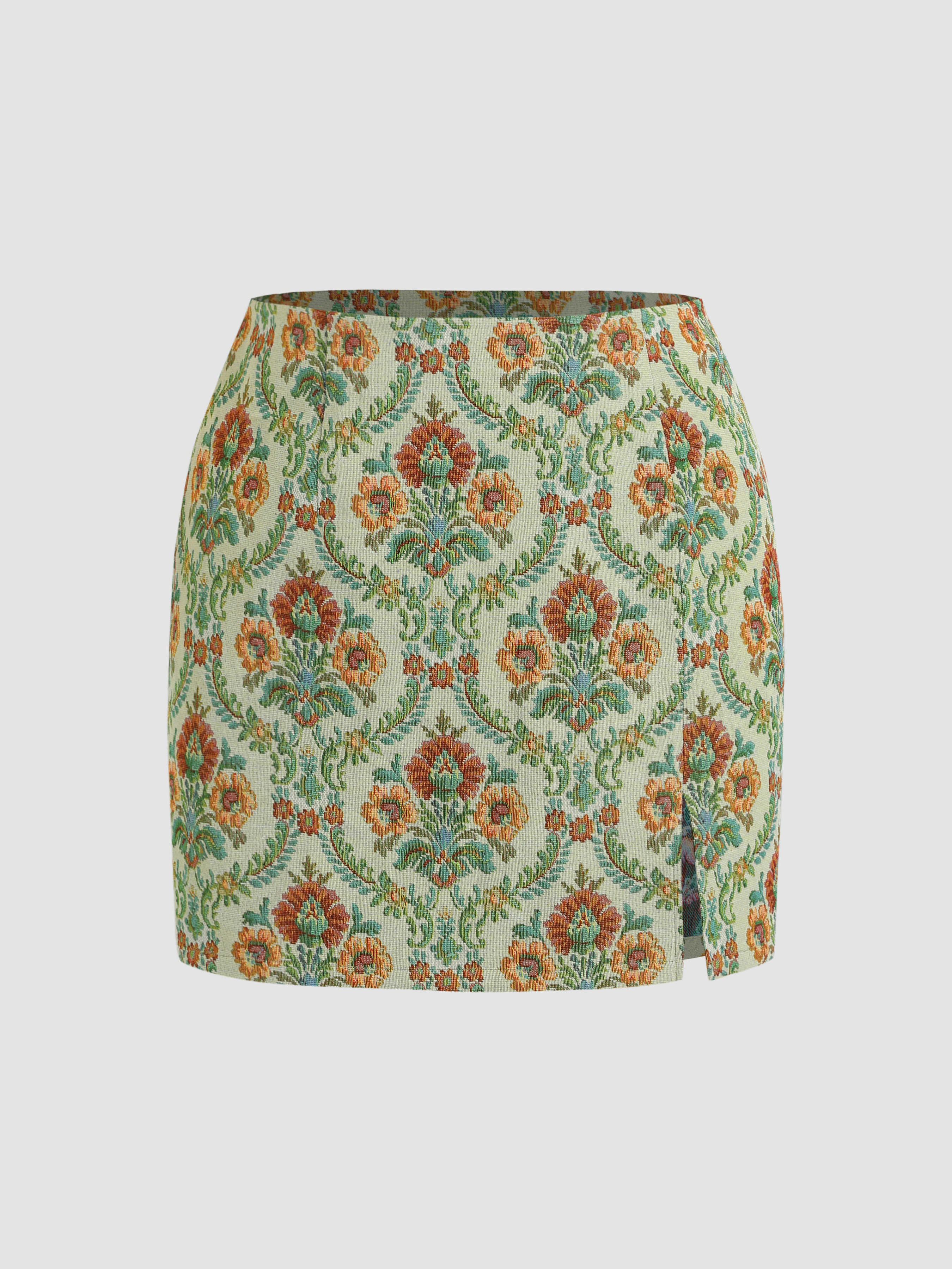 Pencil floral mini outlet skirt