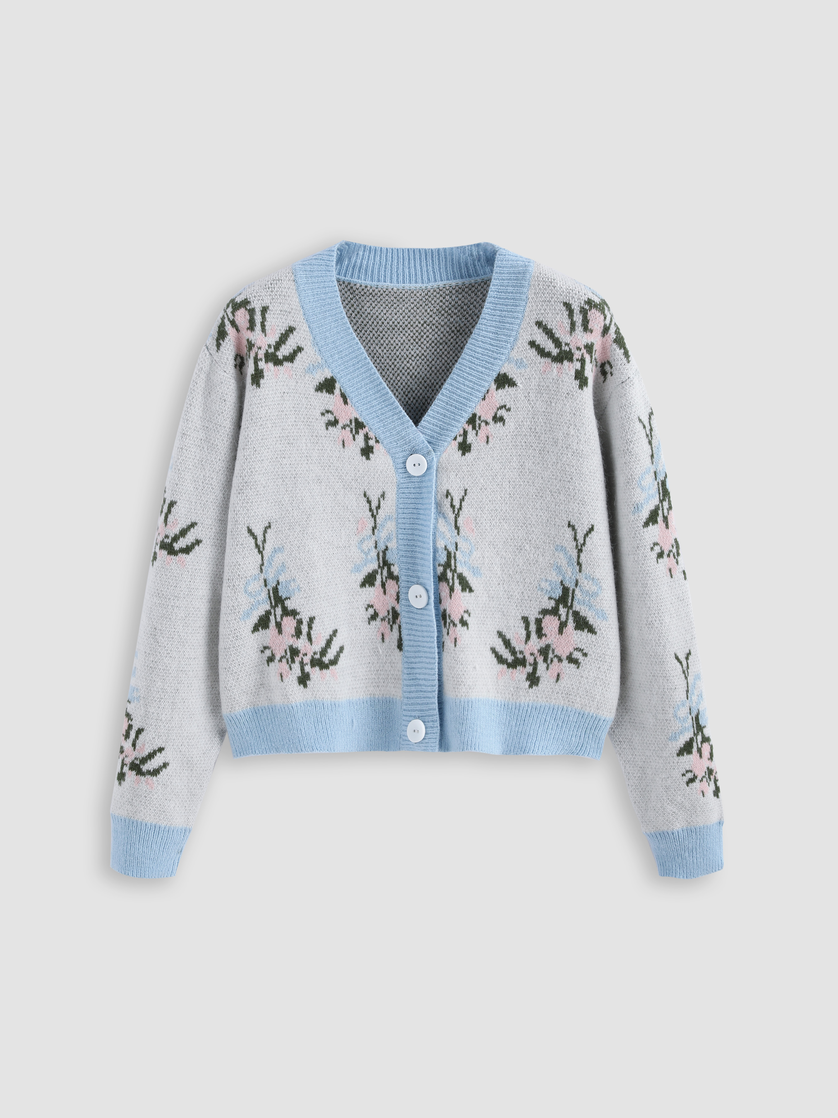 Floral Print Knit Cardigan main image 0