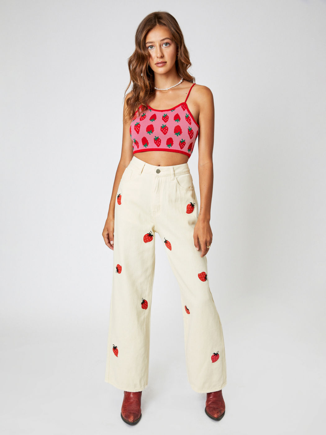 Strawberry Fields Wide Leg Trousers