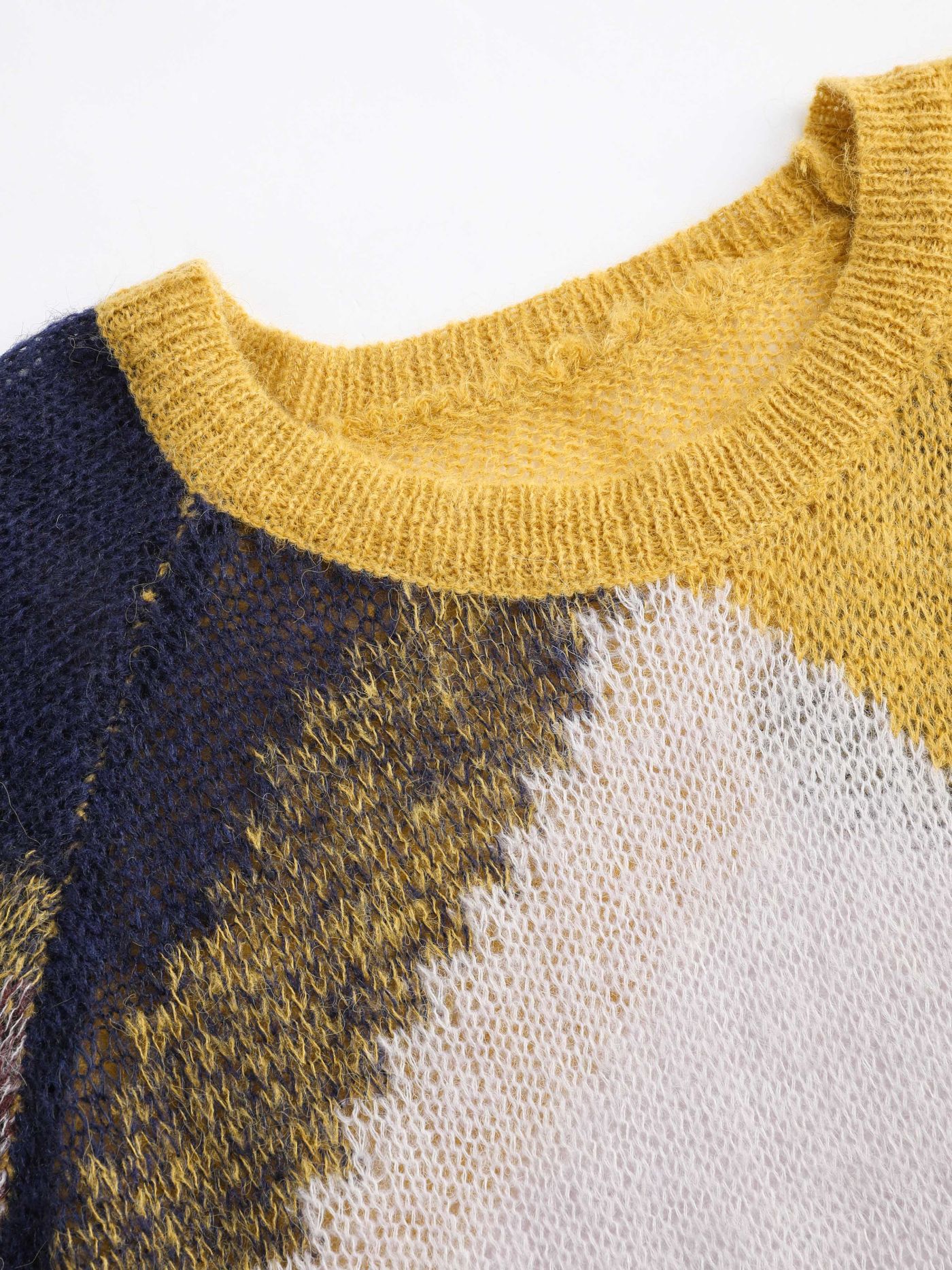 Wool-blend Graphic Patchy Oversized Sweater