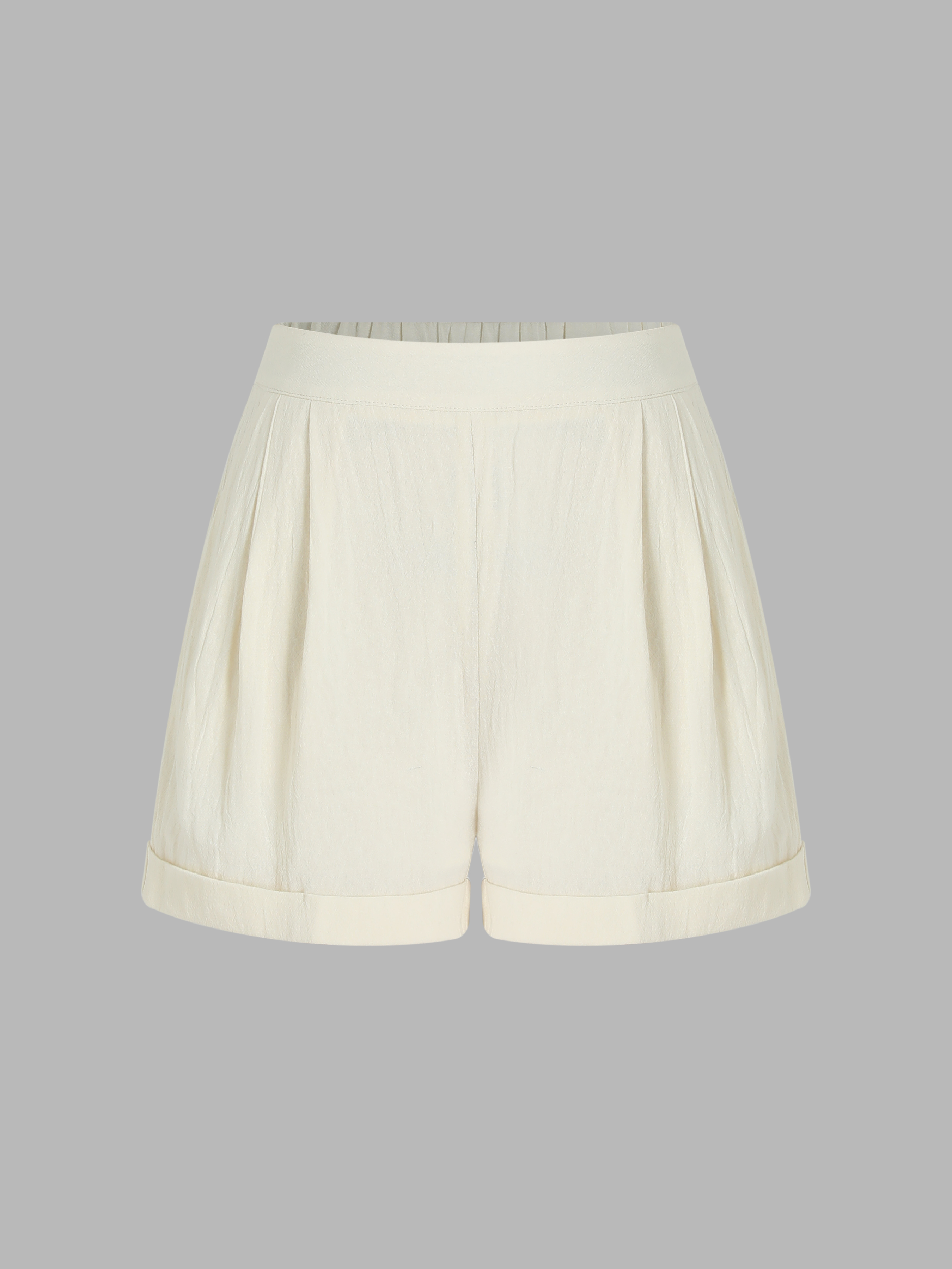 Texture Pocket Mini Shorts For School Daily Casual Exhibition Coffee ...